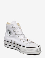 Converse - Chuck Taylor All Star Lift - sporta apavi ar augstu augšdaļu - white/black/white - 0