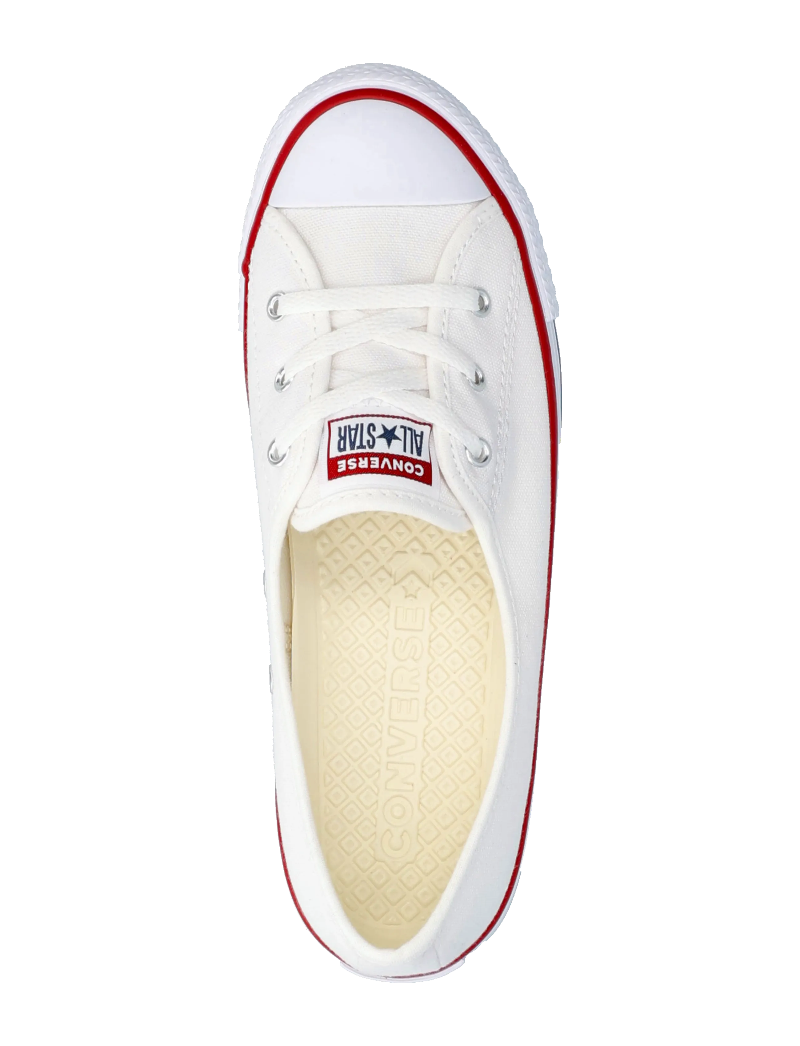 Converse - Chuck Taylor All Star Ballet Lace - låga sneakers - white/garnet/navy - 3