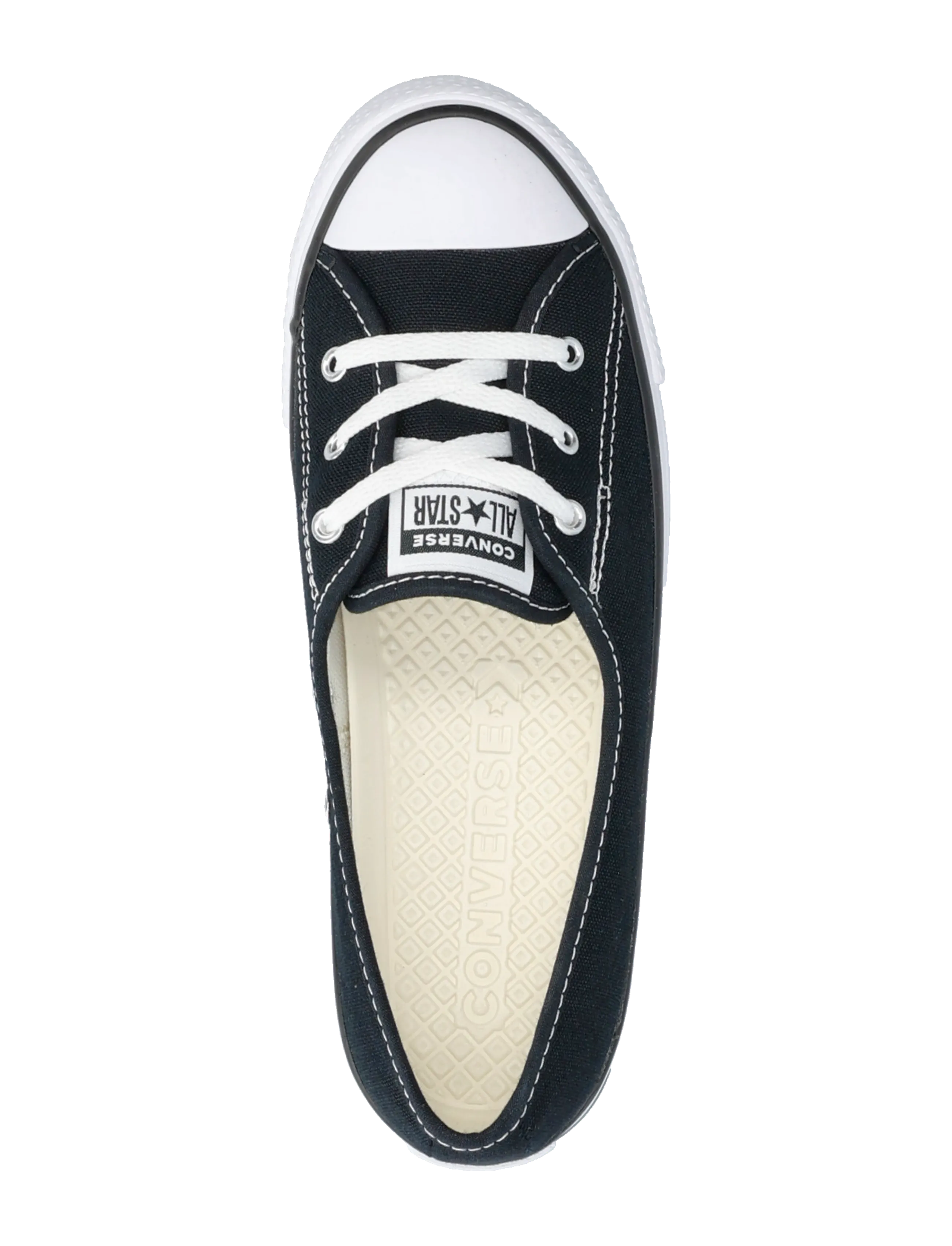 Converse - Chuck Taylor All Star Ballet Lace - sporta apavi ar zemu augšdaļu - black/white/black - 3
