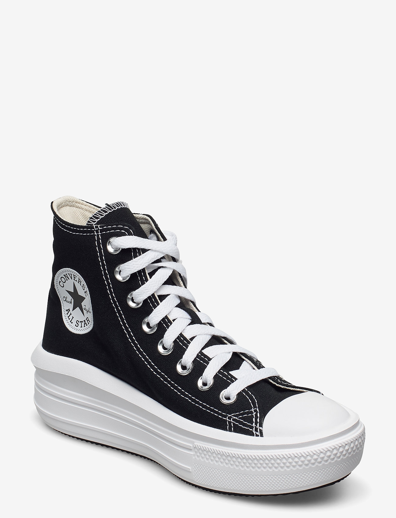 Converse - CHUCK TAYLOR ALL STAR MOVE - høje sneakers - black/natural ivory/white - 0