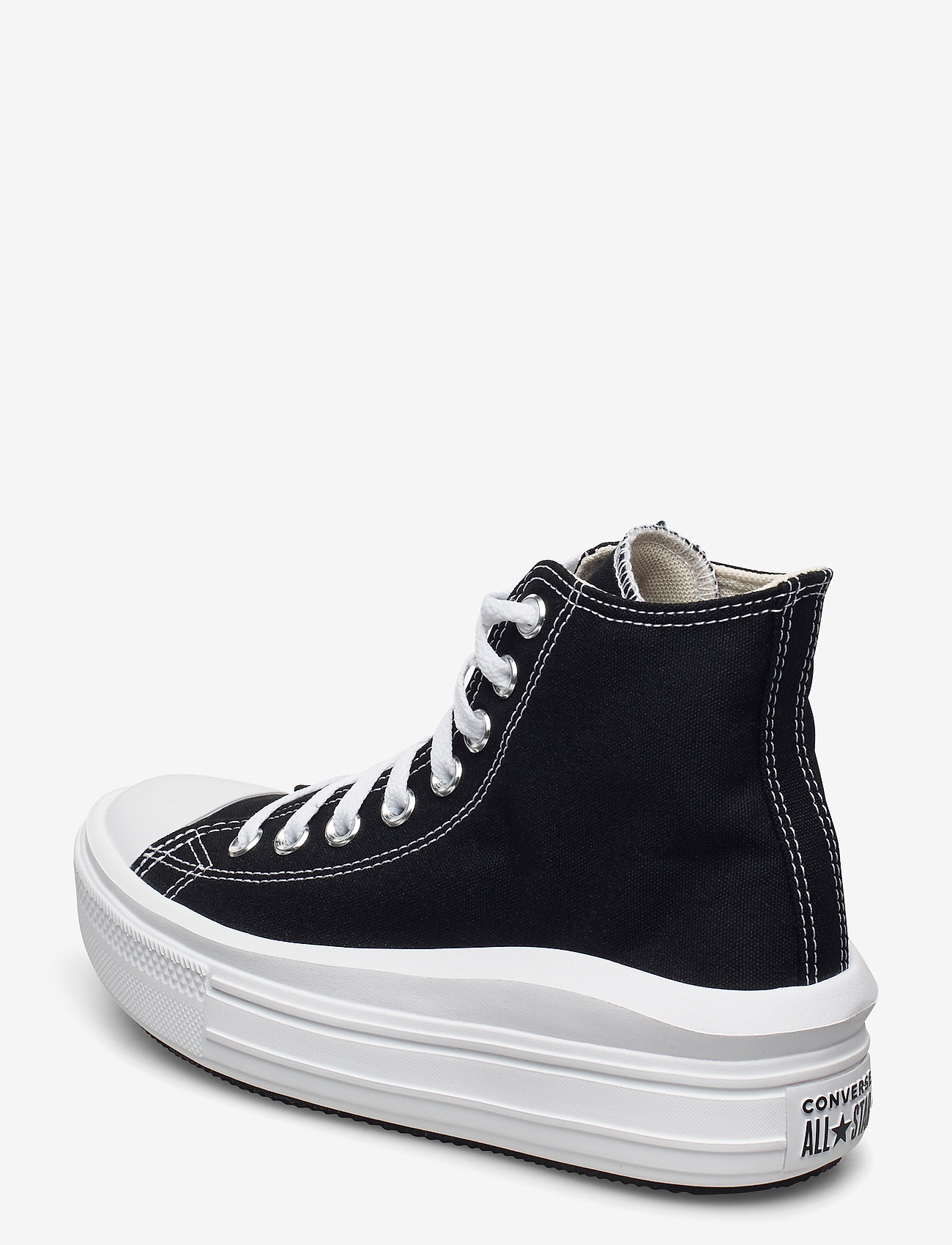 Converse - CHUCK TAYLOR ALL STAR MOVE - høje sneakers - black/natural ivory/white - 2