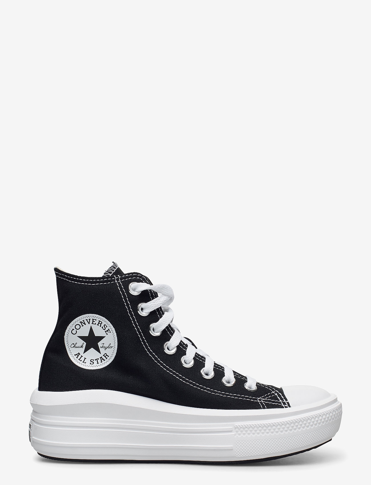 Converse - CTAS MOVE HI BLACK/NATURAL IVORY/WHITE - höga sneakers - black - 1