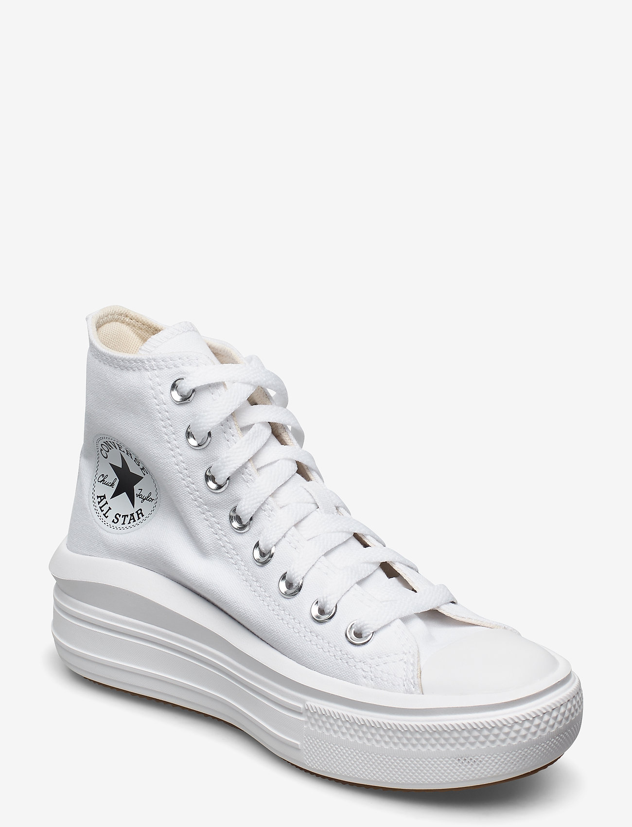 Converse - CHUCK TAYLOR ALL STAR MOVE - tennised - white/natural ivory/black - 0