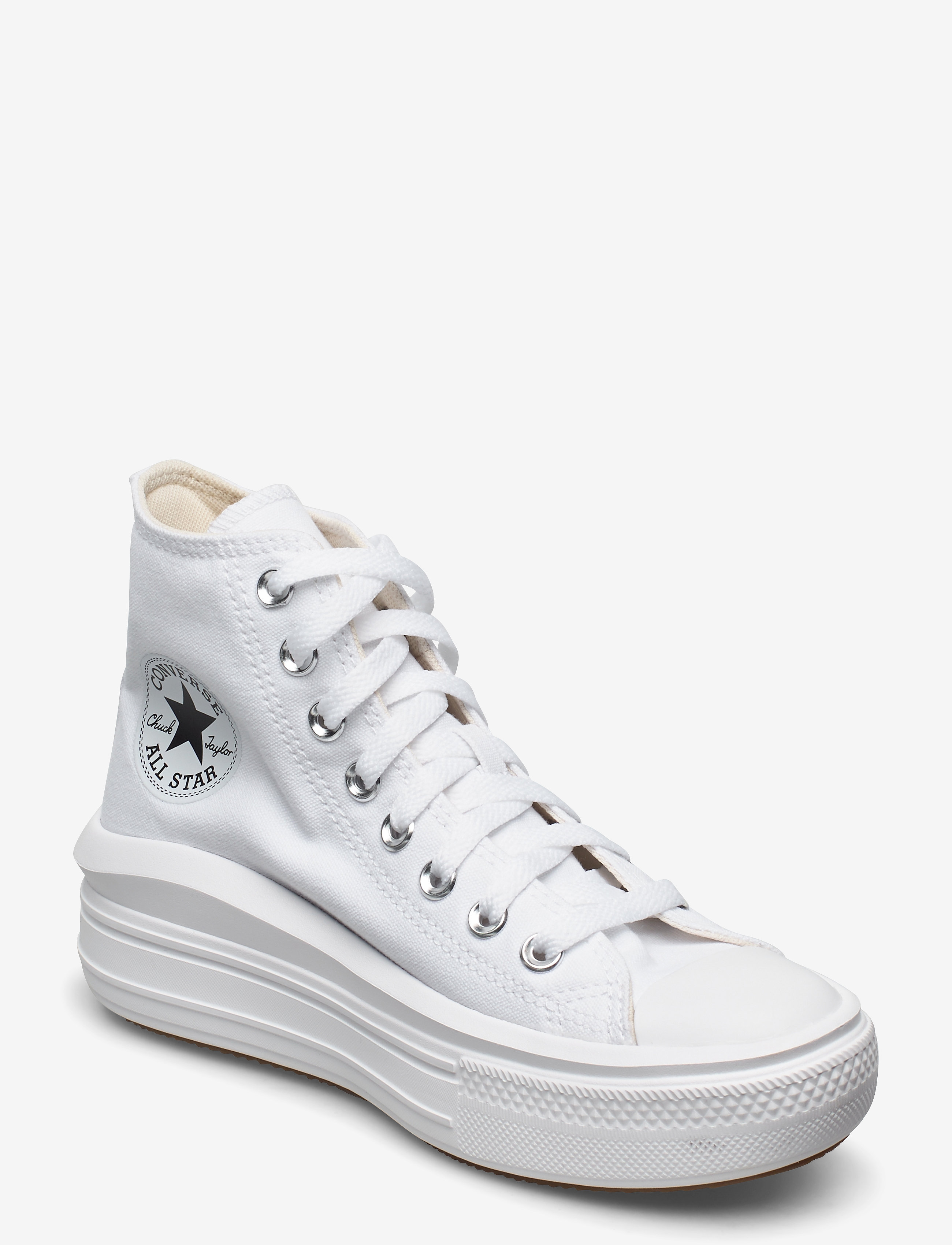 Converse CHUCK TAYLOR ALL STAR MOVE - Vis alt - WHITE/NATURAL IVORY/BLACK / white