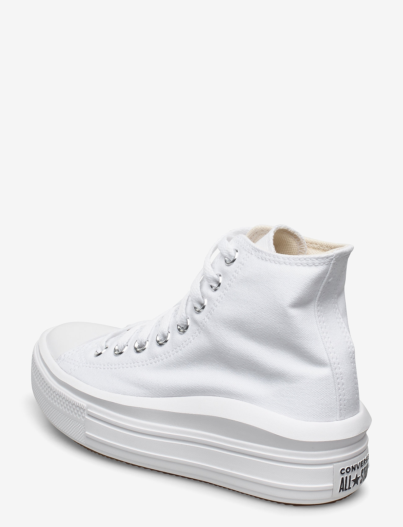 Converse - CHUCK TAYLOR ALL STAR MOVE - tennised - white/natural ivory/black - 2