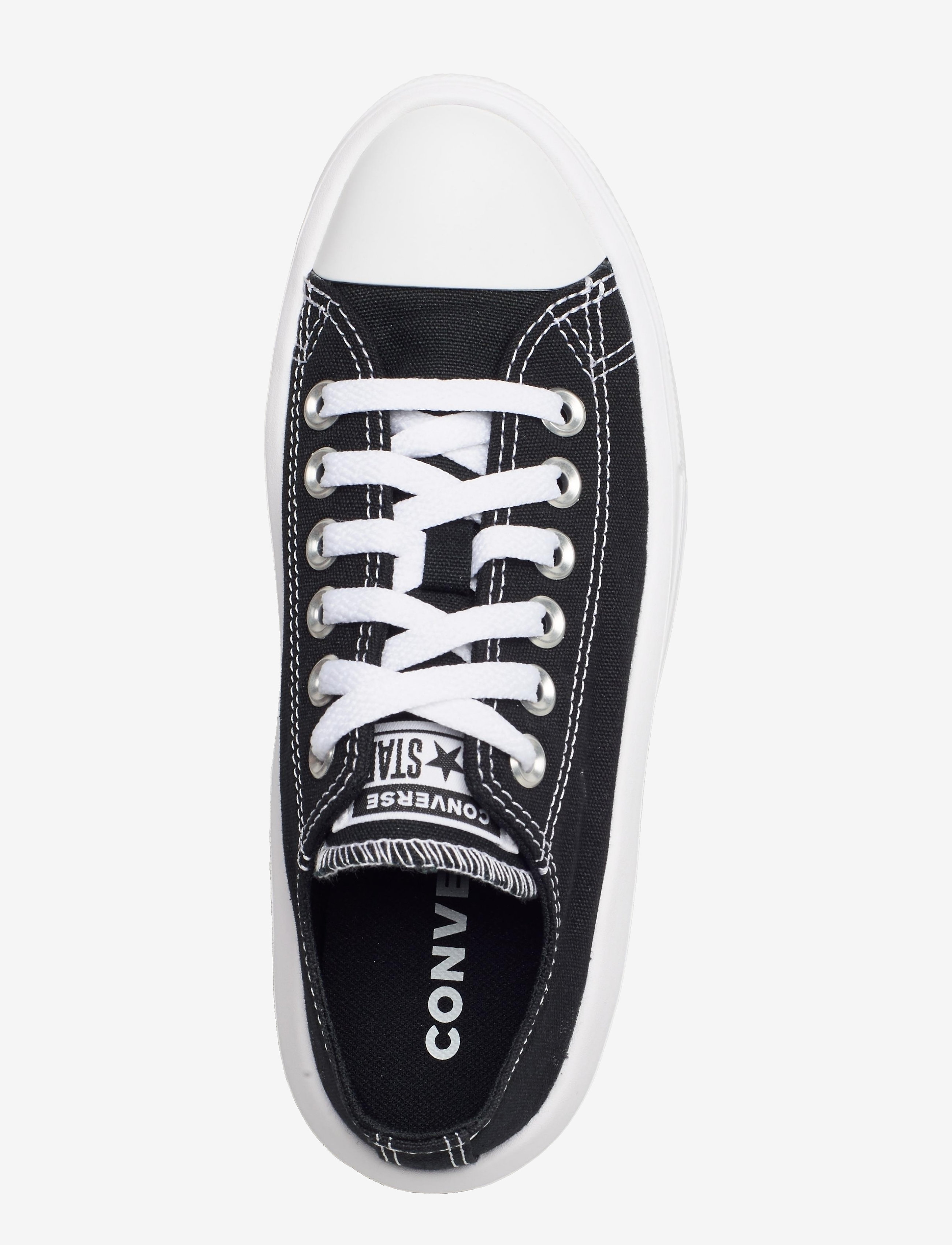 Converse - Chuck Taylor All Star Move - sporta apavi ar zemu augšdaļu - black/white/white - 3