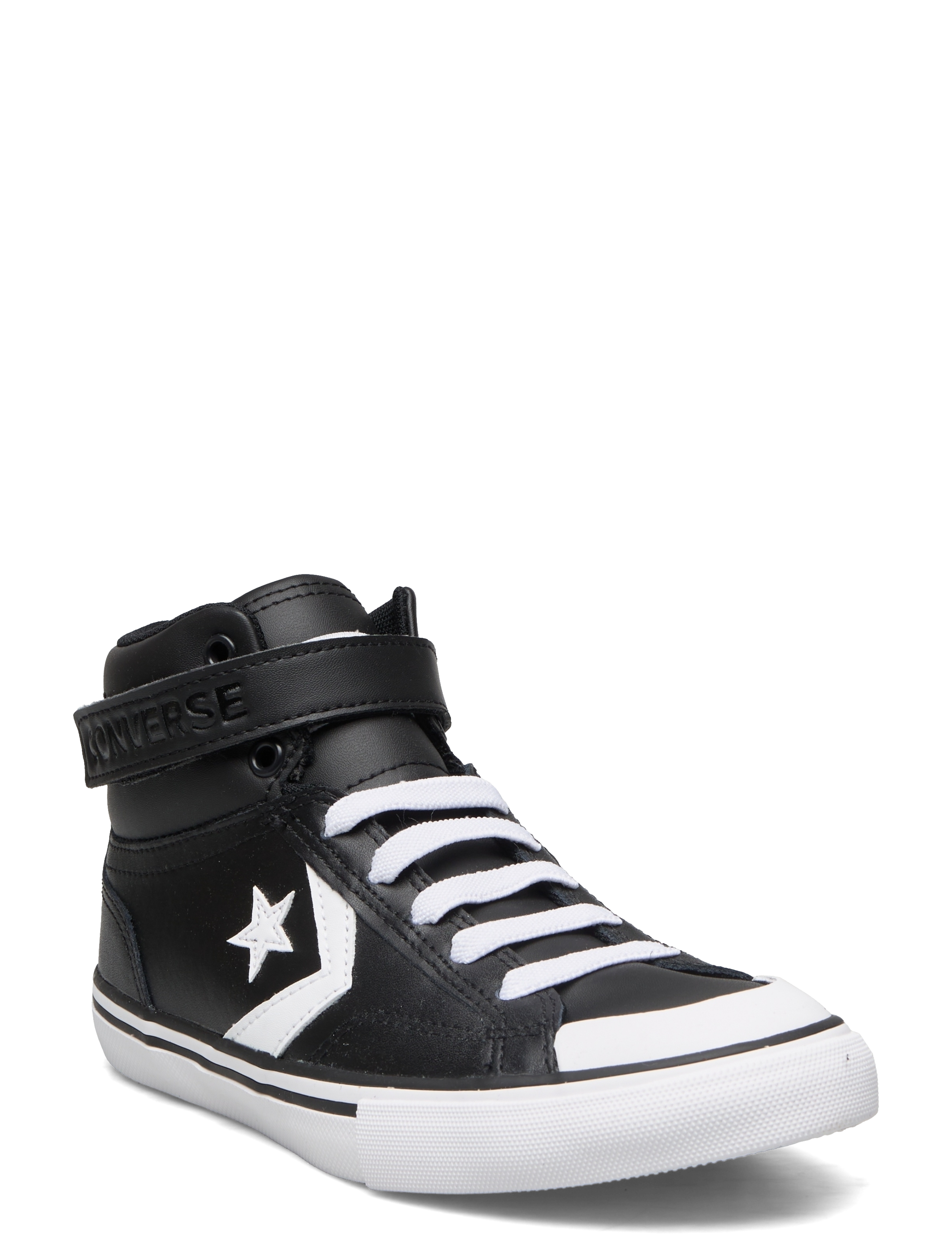 Converse Pro Blaze Strap Hi Black/White/White, 39, Black, Sneakers > Sneakers Med Høj Top, Børn