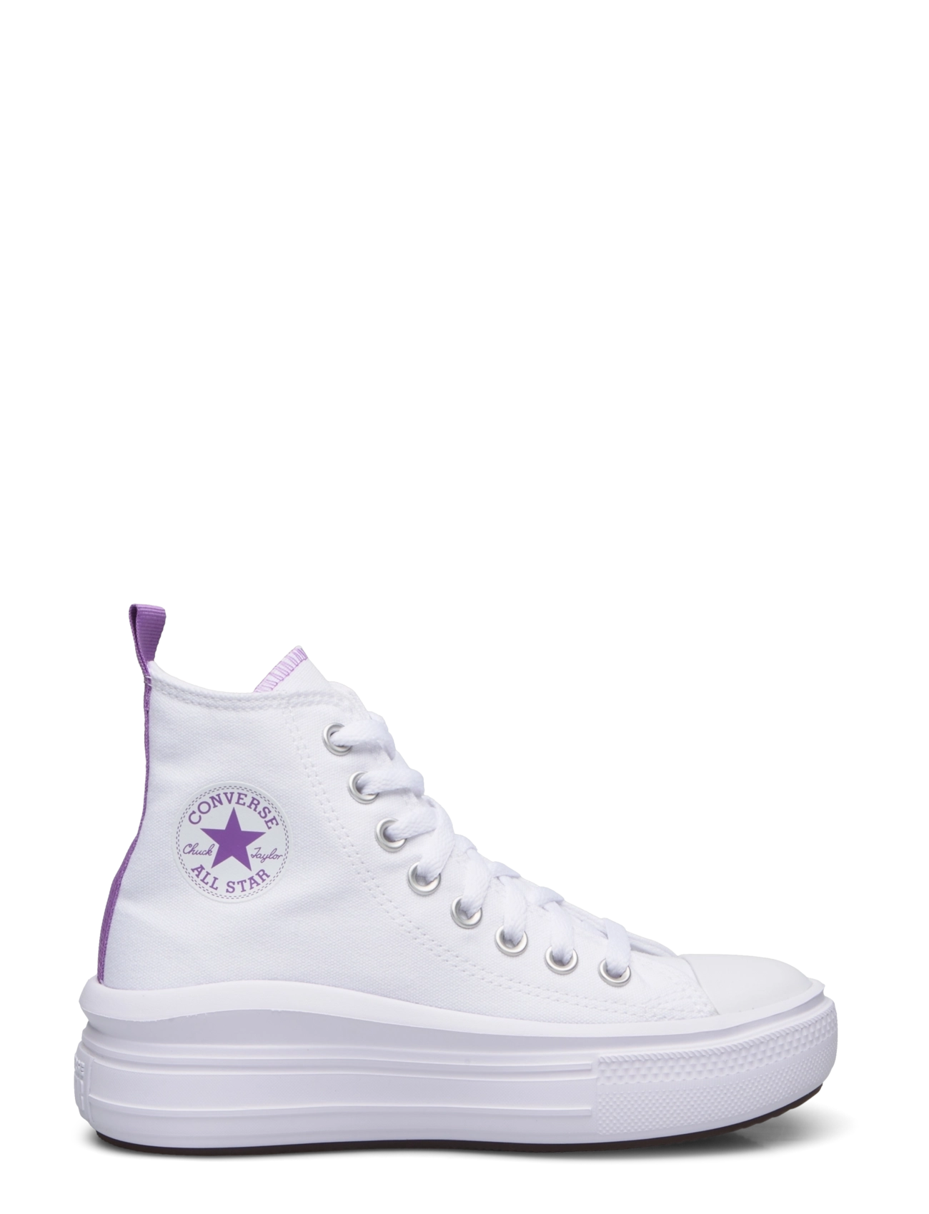 Converse - Chuck Taylor All Star Move - high-top sneakers - white/pixel purple/white - 1