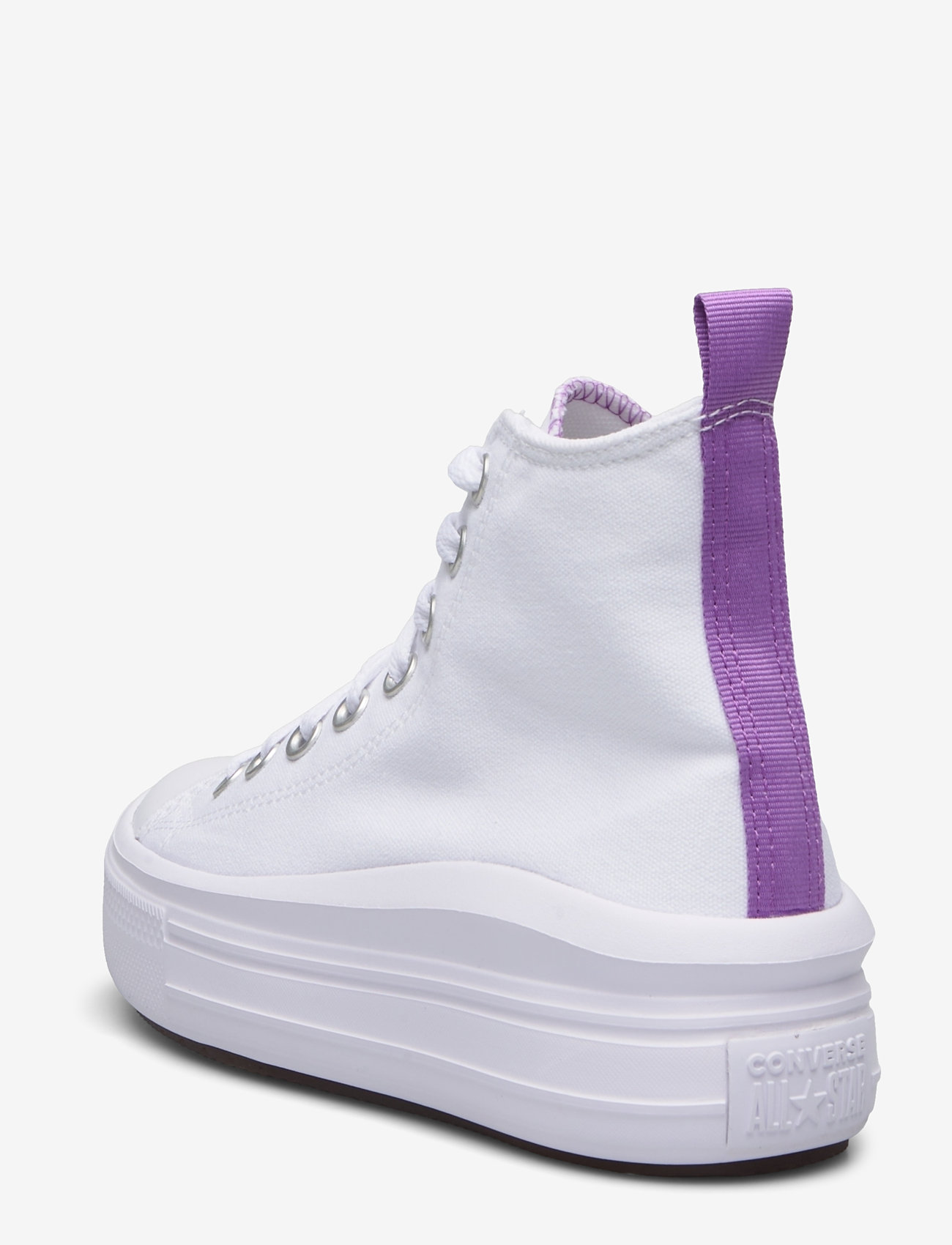 Converse - CTAS MOVE HI WHITE/PIXEL PURPLE/WHITE - high-top sneakers - white/pixel purple/white - 2
