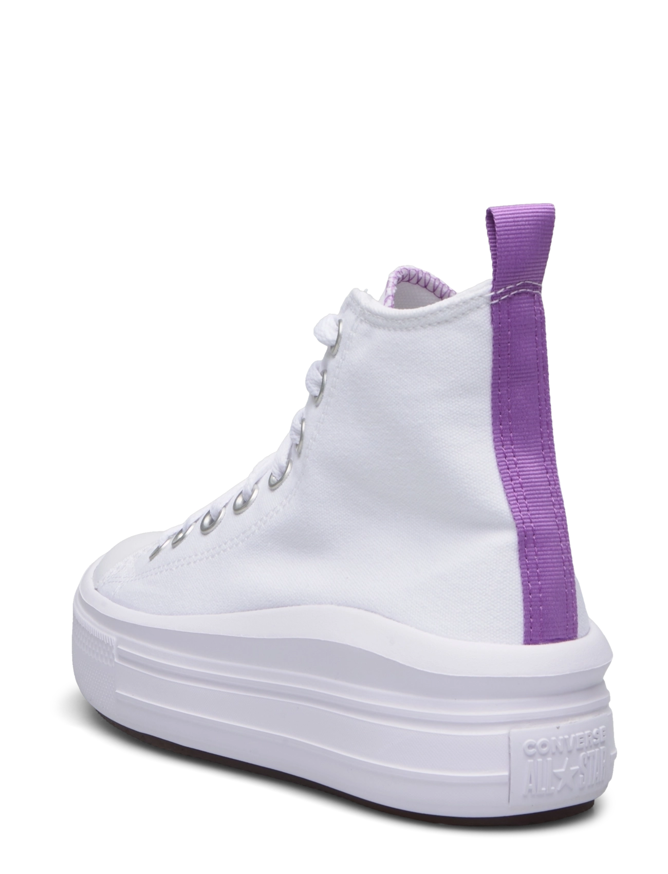 Converse - Chuck Taylor All Star Move - high-top sneakers - white/pixel purple/white - 2