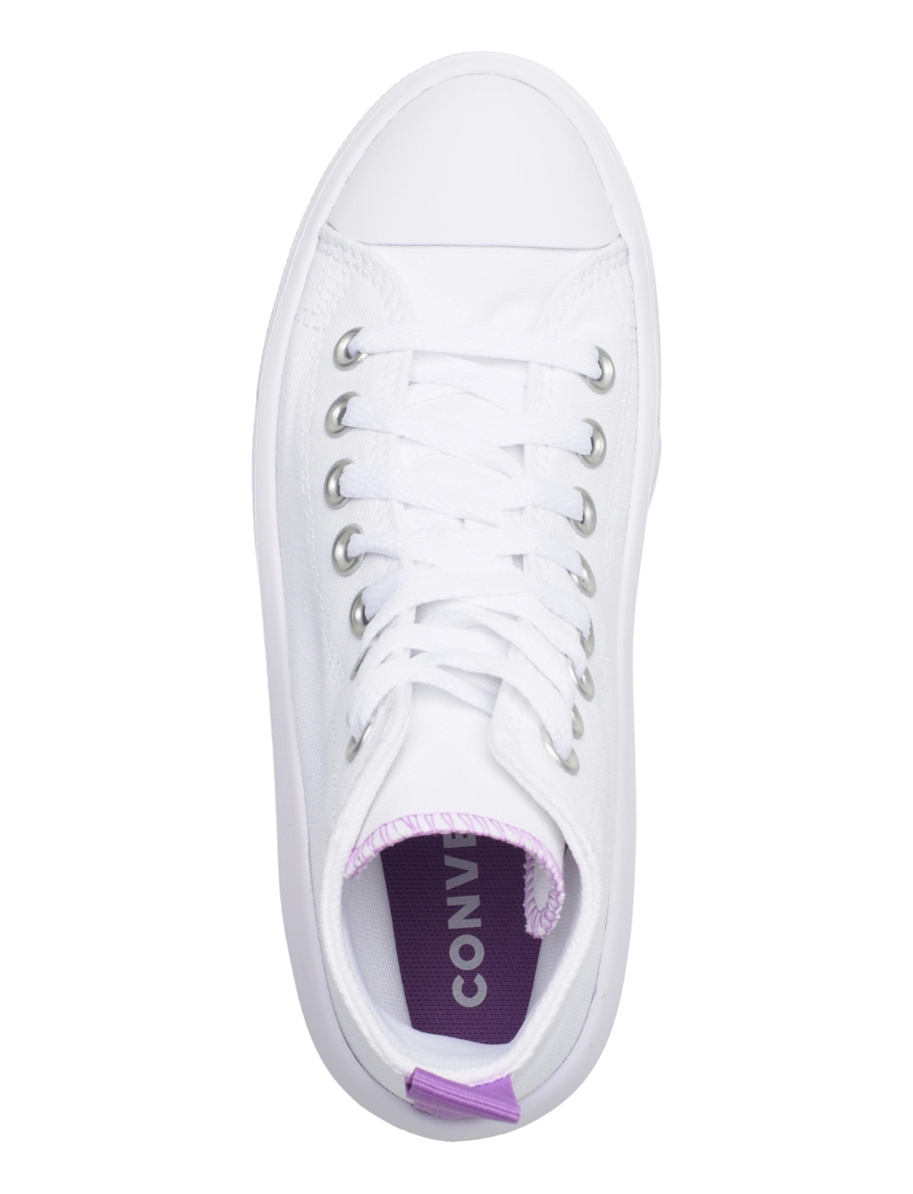Converse - Chuck Taylor All Star Move - high-top sneakers - white/pixel purple/white - 3