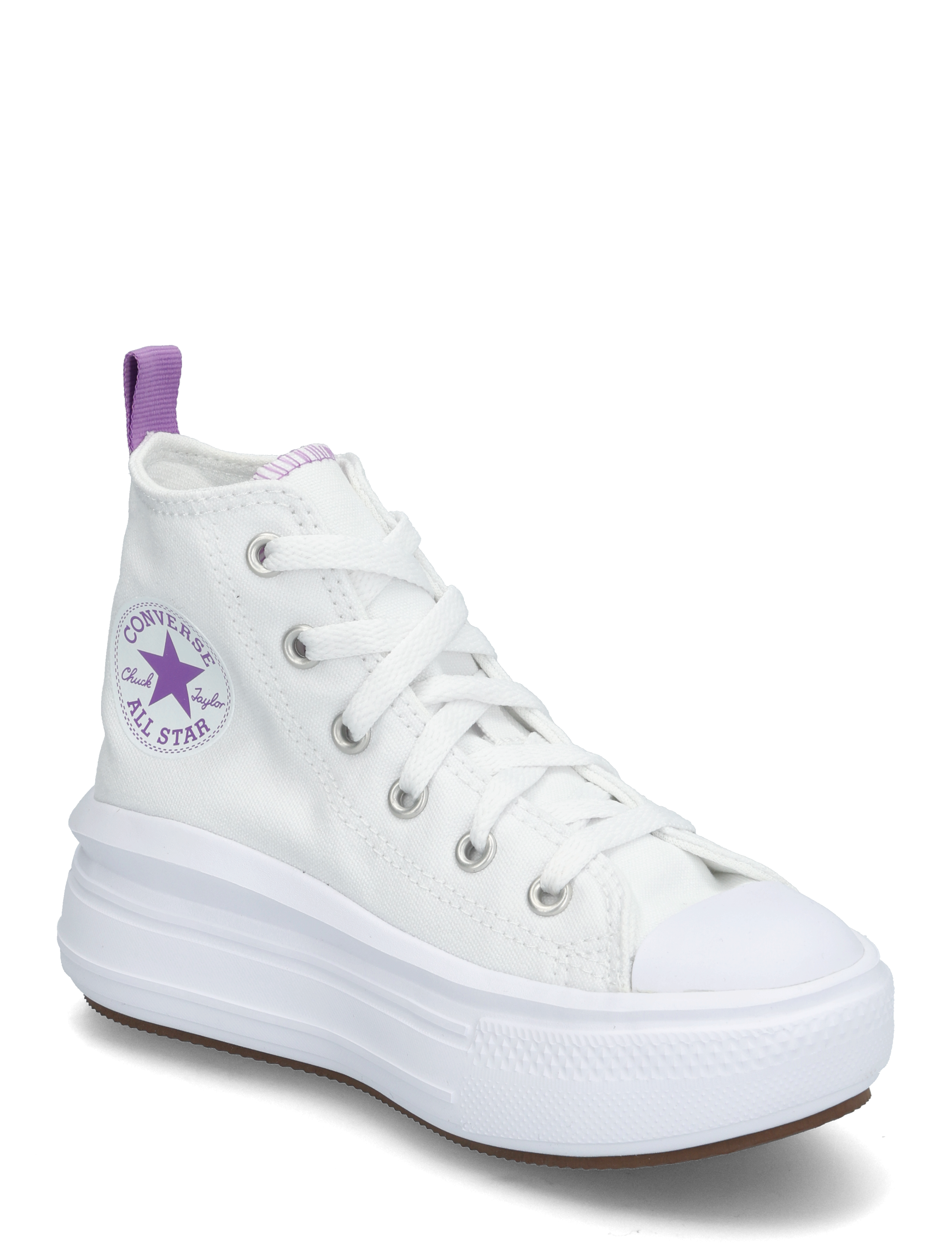 Converse Chuck Taylor All Star Move, Børn, Platform Høj Top Sneakers, Hvid, Str: 29