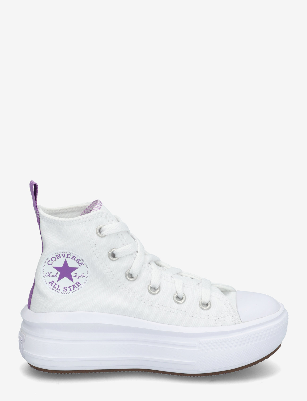 Converse - Chuck Taylor All Star Move - høje sneakers - white/pixel purple/white - 1