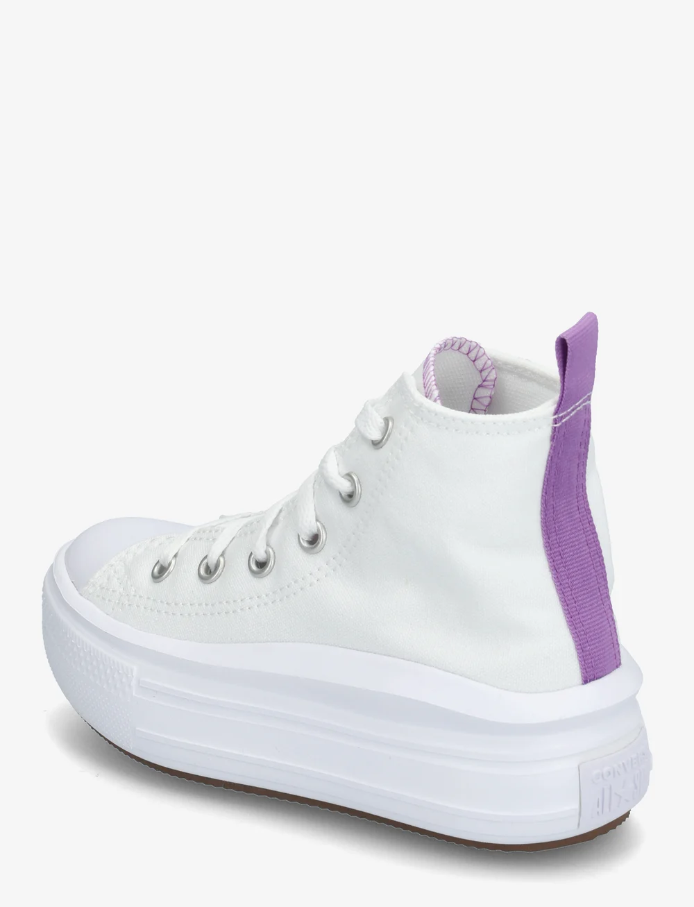 Converse - CTAS MOVE HI WHITE/PIXEL PURPLE/WHITE - canvas-sneaker - white/pixel purple/white - 2