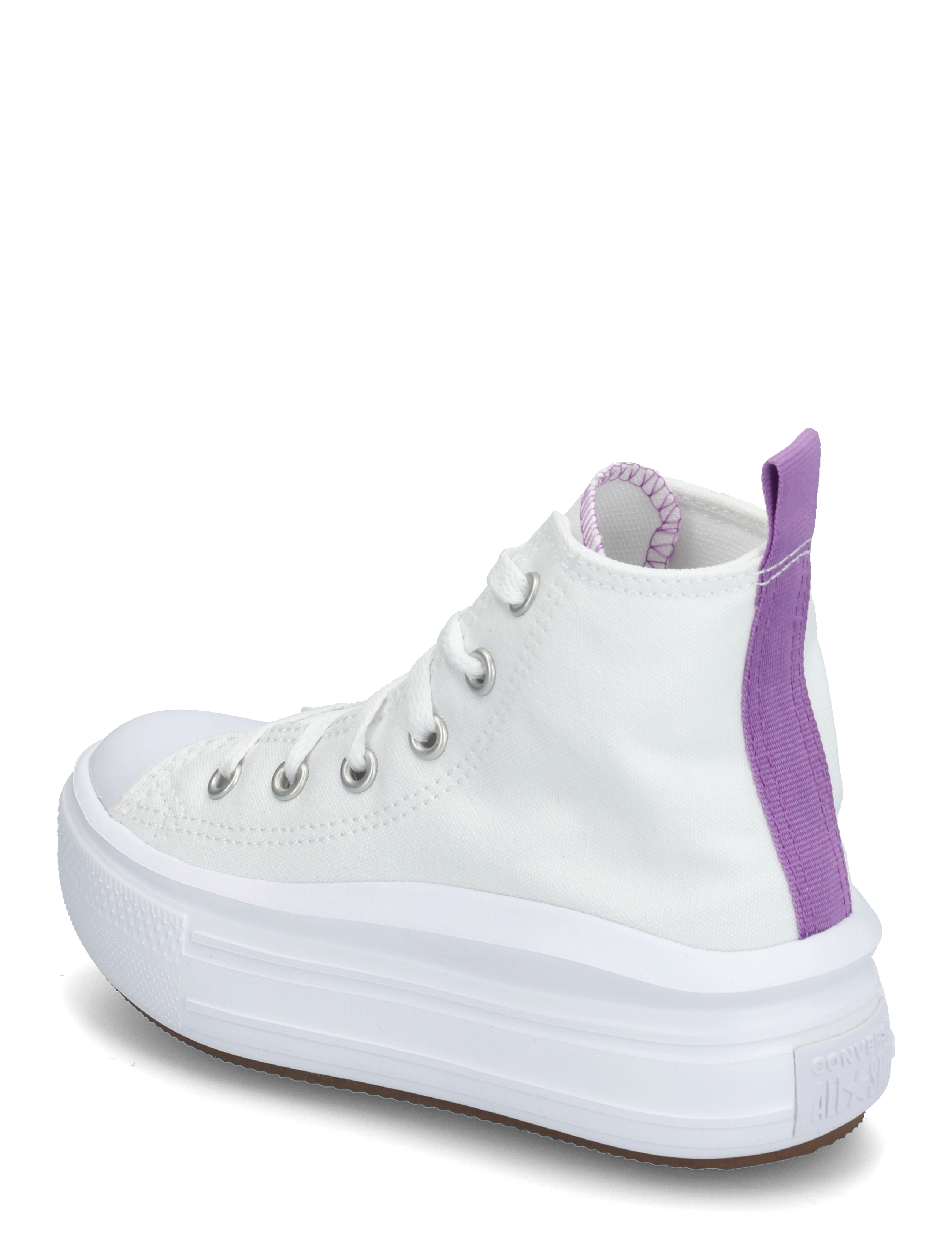 Converse - CHUCK TAYLOR ALL STAR MOVE - baskets en toile - white/pixel purple/white - 2