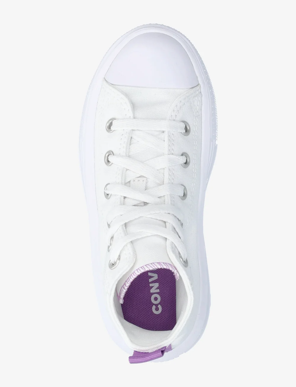 Converse - CTAS MOVE HI WHITE/PIXEL PURPLE/WHITE - canvas-sneaker - white/pixel purple/white - 3