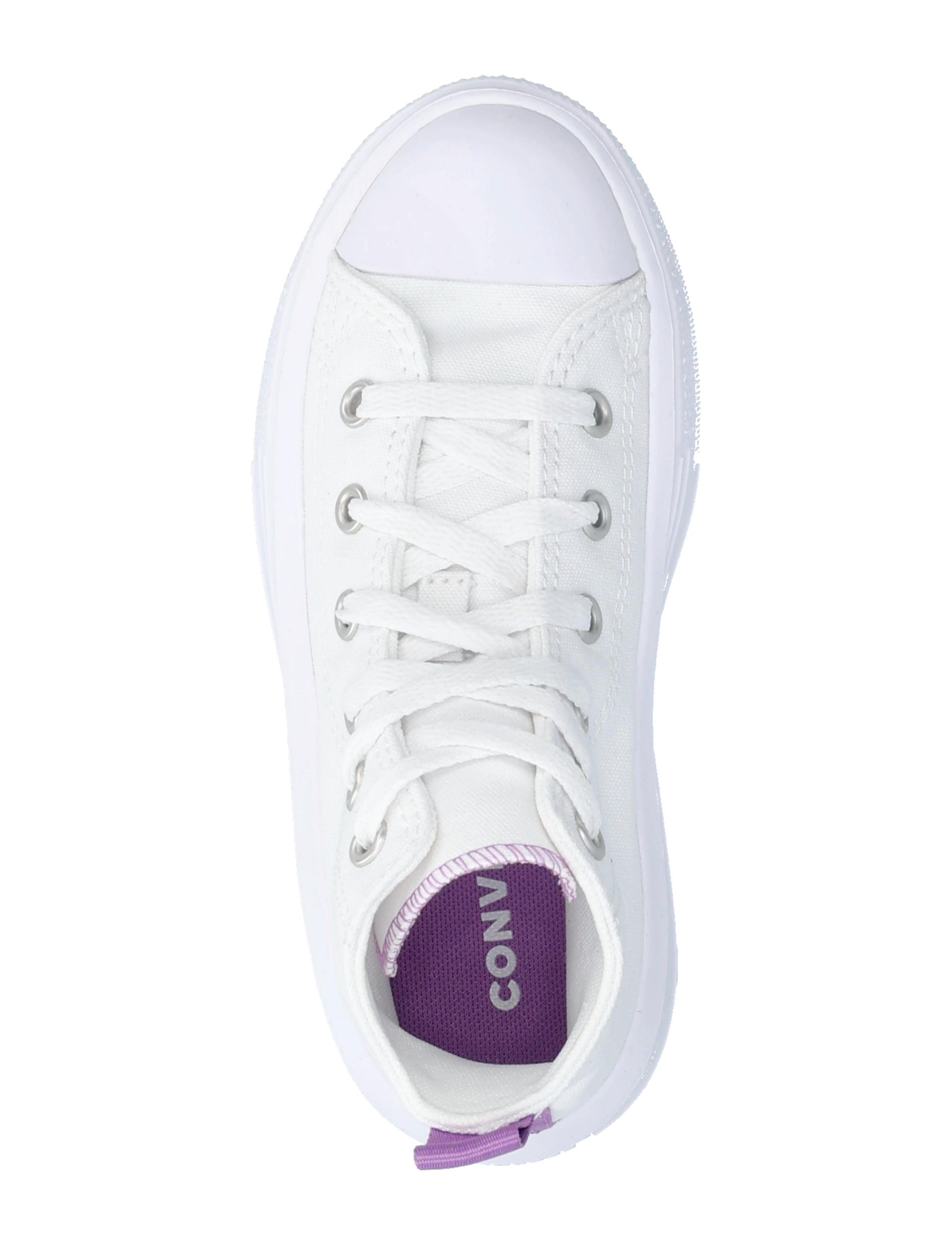 Converse - CHUCK TAYLOR ALL STAR MOVE - tøysko - white/pixel purple/white - 3