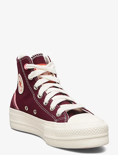 Rode hoge discount sneakers dames