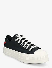 Converse - Chuck Taylor All Star Lift - låga sneakers - black/egret/red - 0