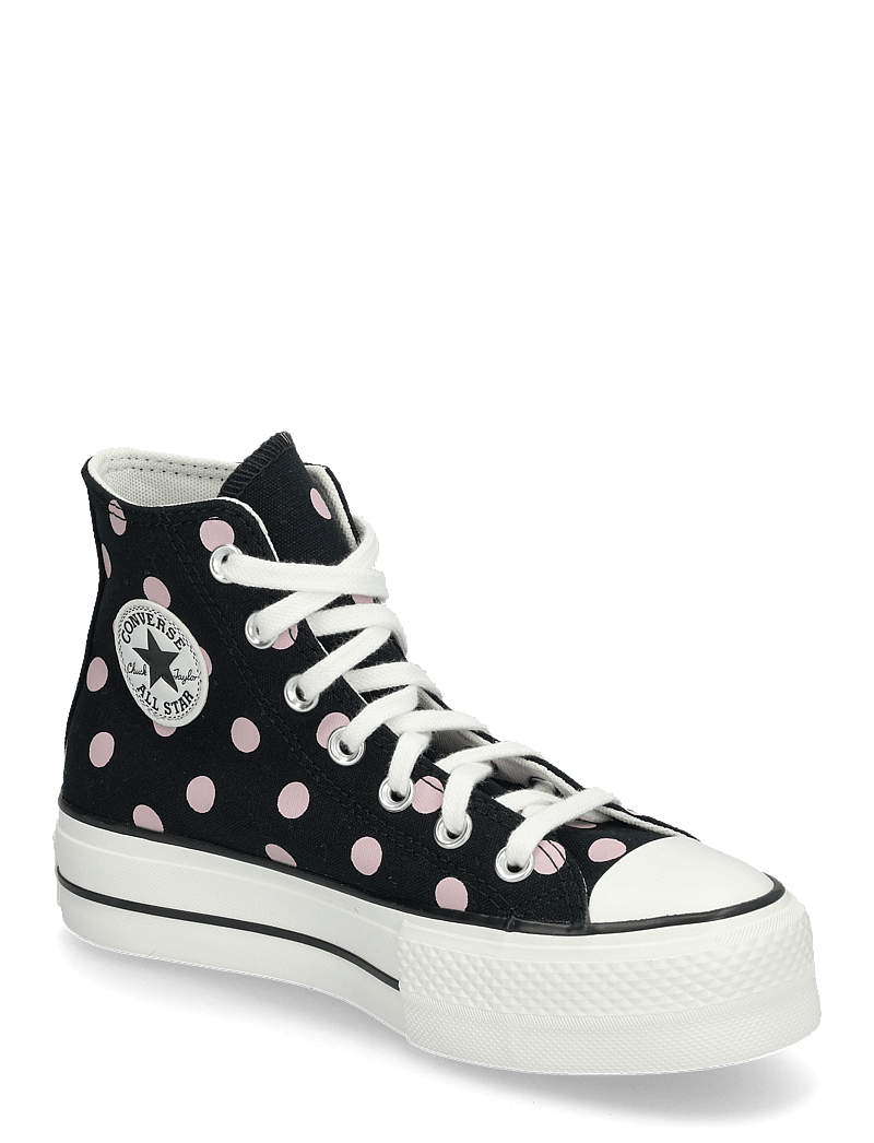 Converse - CTAS LIFT HI BLACK/SUMMIT PINK/EGRET - høje sneakers - black/summit pink/egret - 0