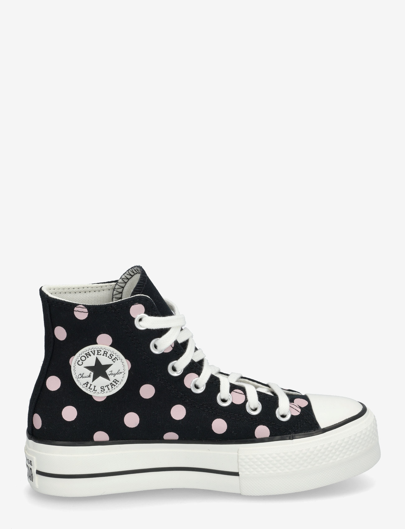 Converse - CTAS LIFT HI BLACK/SUMMIT PINK/EGRET - höga sneakers - black/summit pink/egret - 1