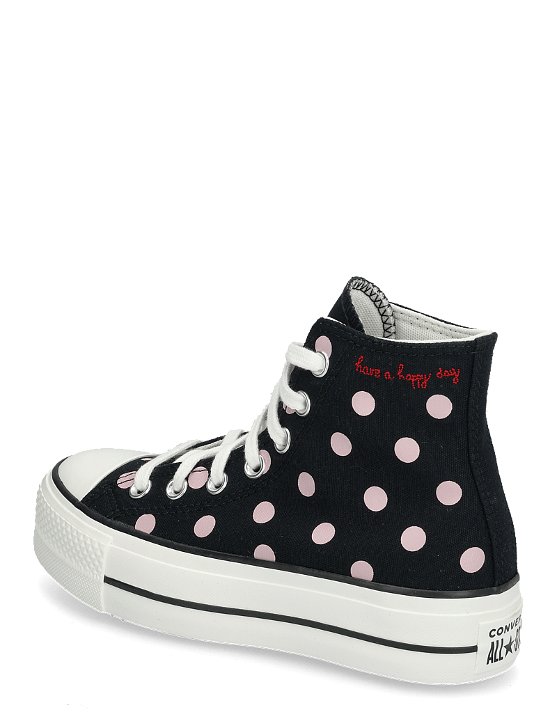 Converse - CTAS LIFT HI BLACK/SUMMIT PINK/EGRET - høje sneakers - black/summit pink/egret - 2