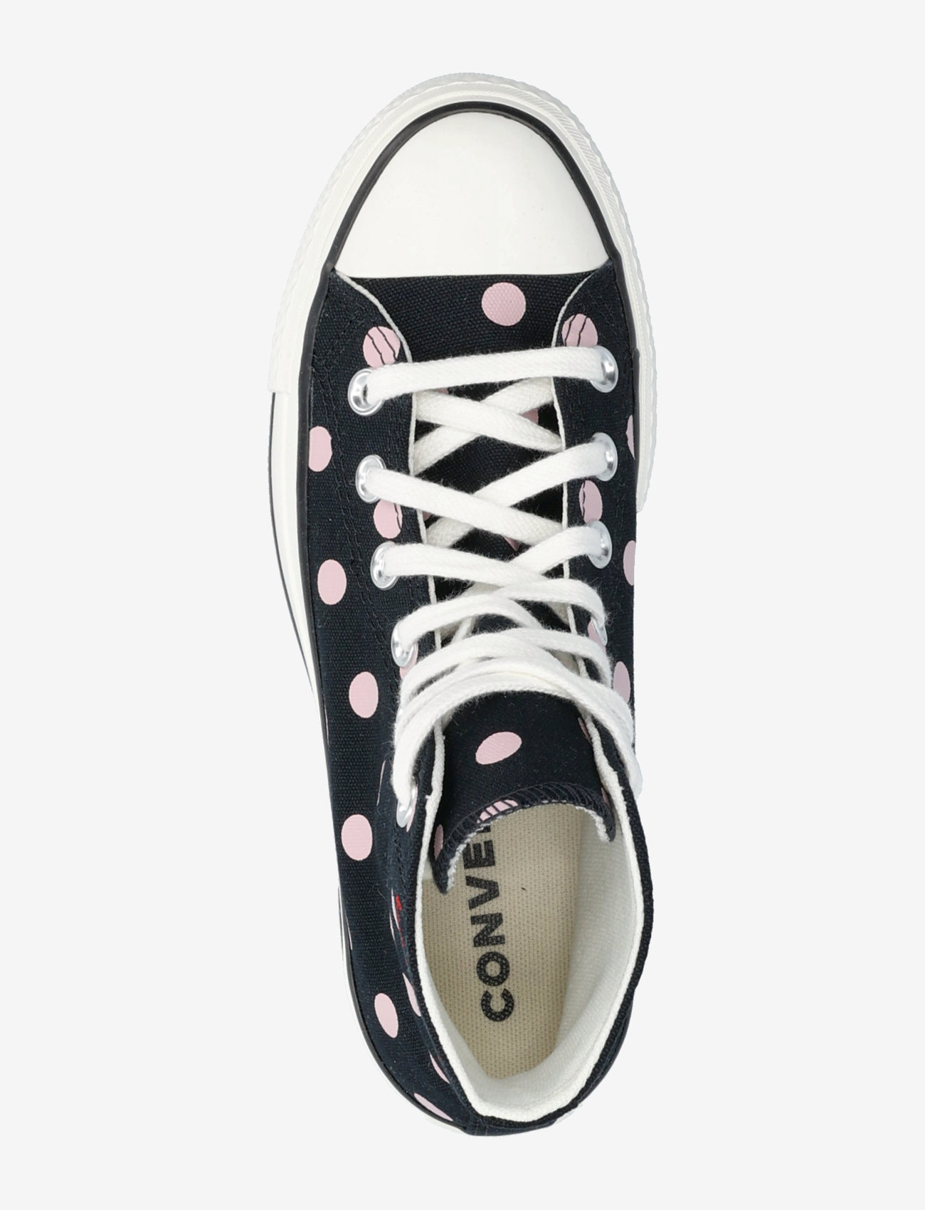 Converse - CTAS LIFT HI BLACK/SUMMIT PINK/EGRET - höga sneakers - black/summit pink/egret - 3