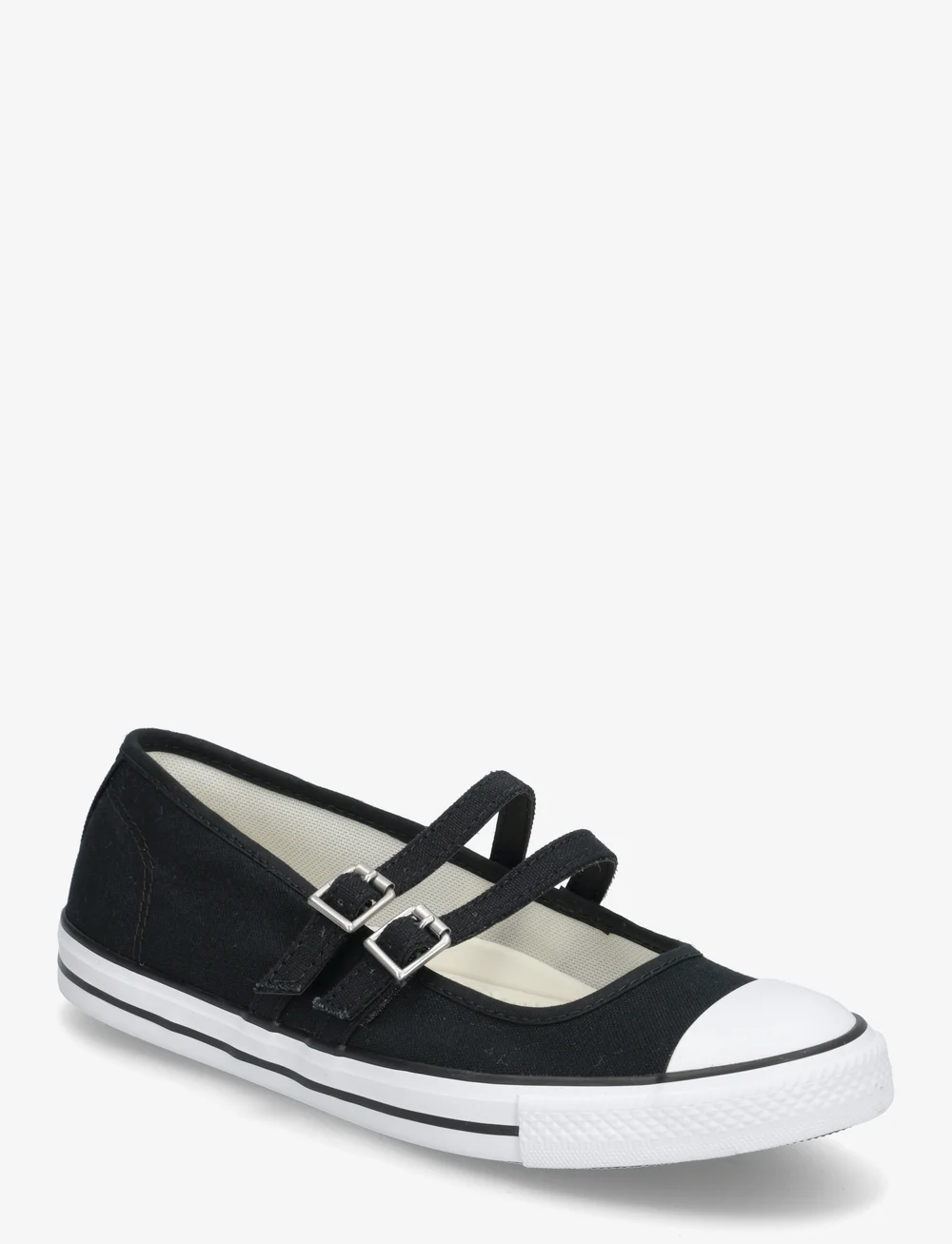 Converse - CTAS DAINTY MARY JANE OX BLACK/EGRET - lave sneakers - black/egret/black - 0