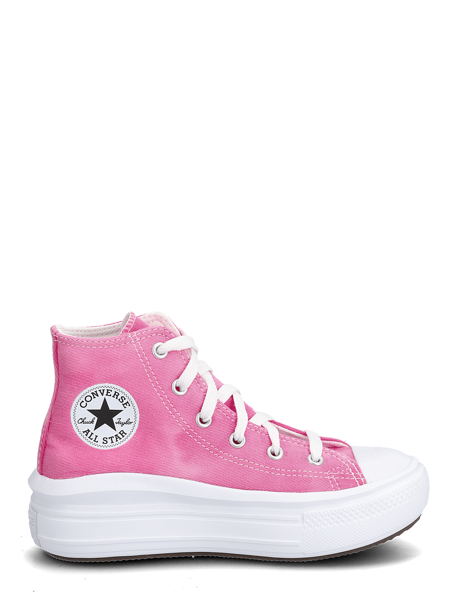Converse - Chuck Taylor All Star Move - høje sneakers - white/chaos fuchsia - 1