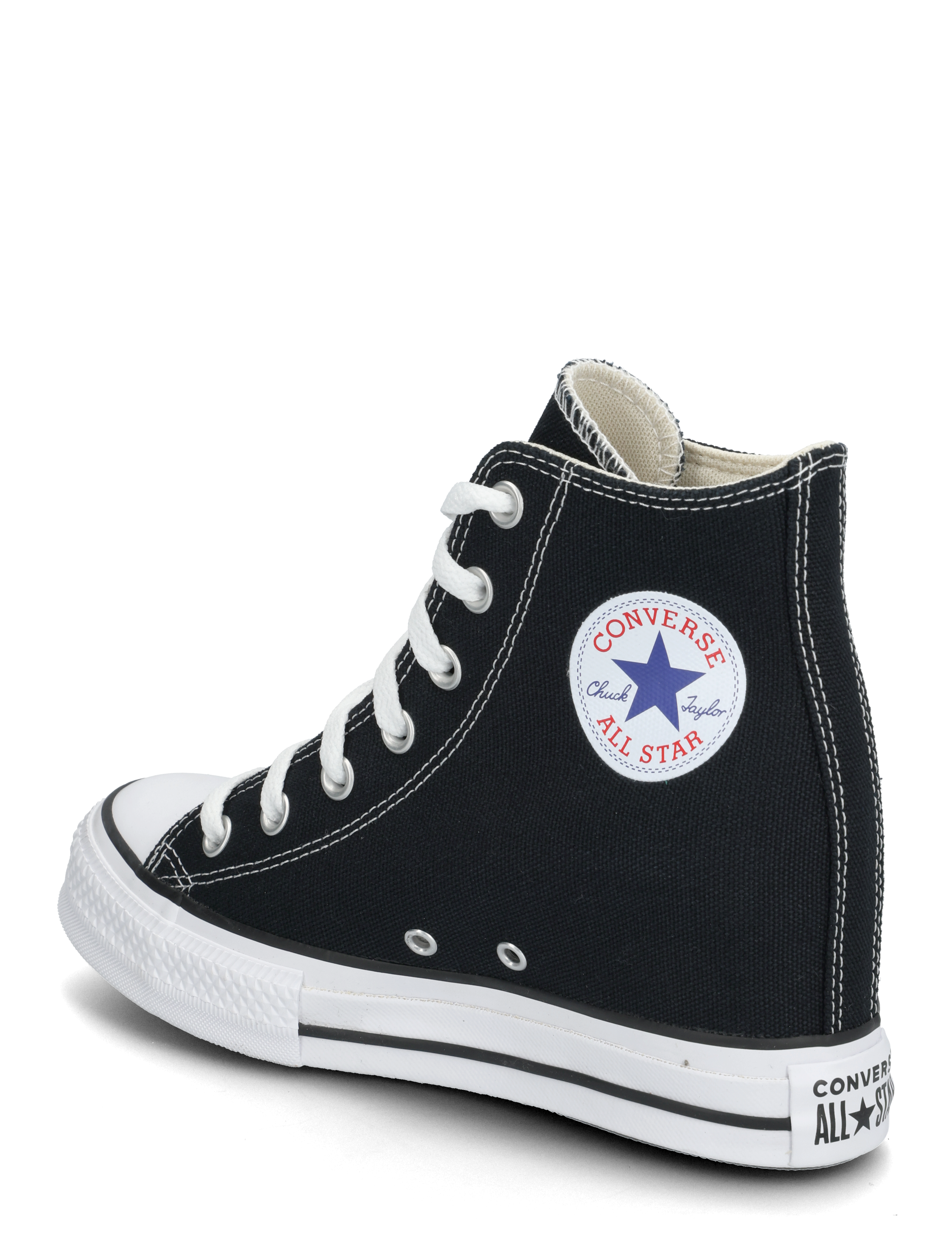 Converse - Chuck Taylor All Star Wedge - high top sneakers - black/red/navy - 2