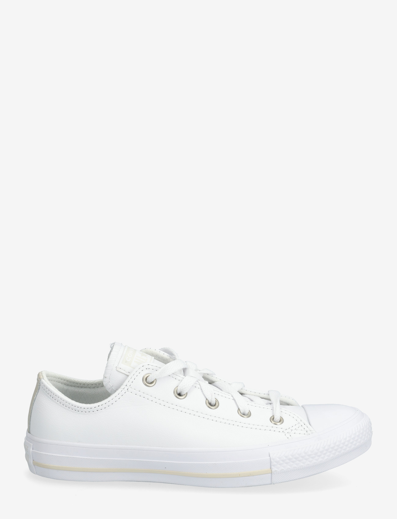 Converse - CTAS OX WHITE/WHITE/LT OREWOOD BRN - lave sneakers - white - 1