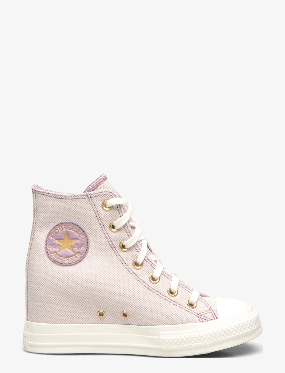 Converse - CTAS WEDGE HI ORCHID DUST/EGRET/GOLD - hohe sneaker - orchid dust/egret/gold - 1
