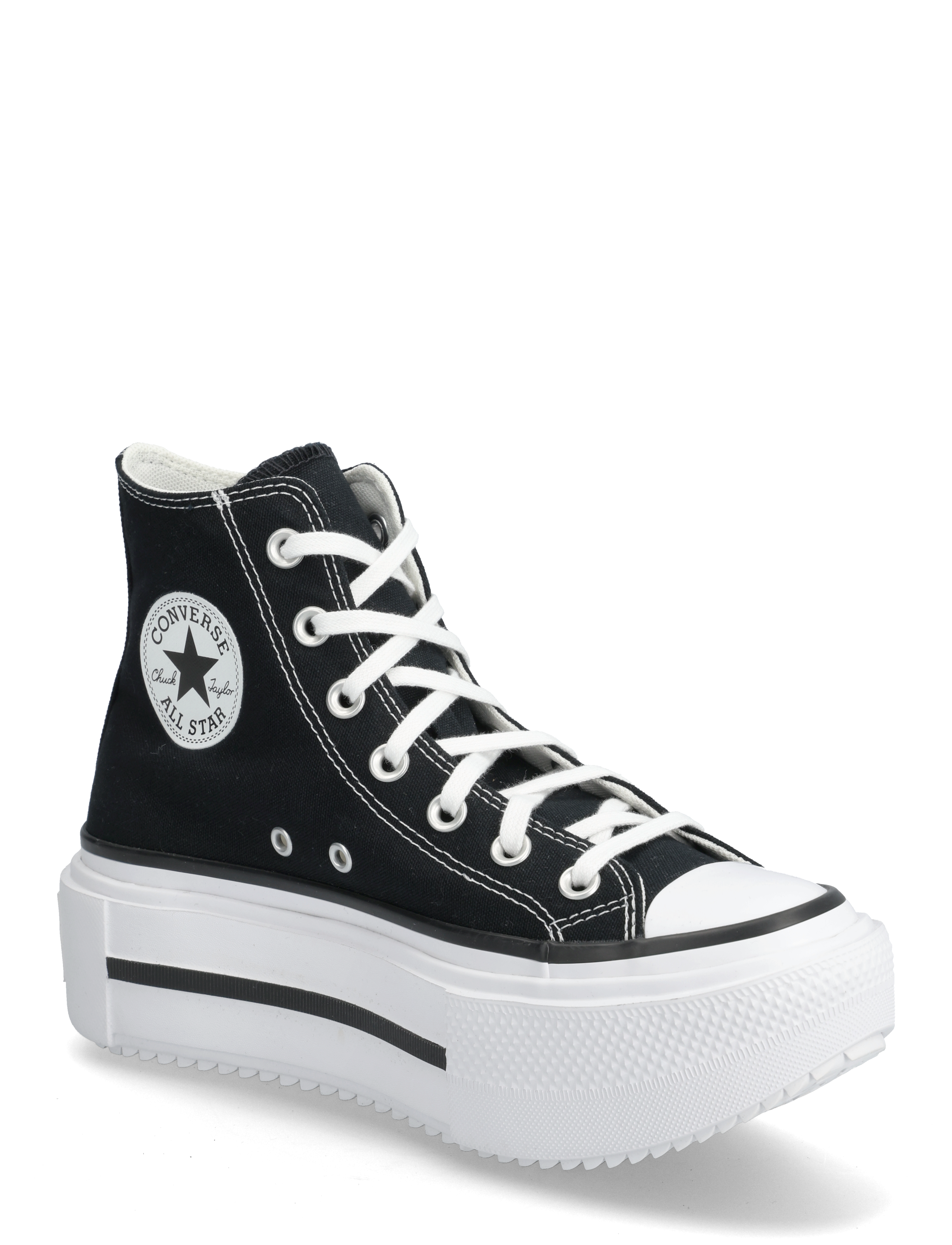 Converse Chuck Taylor All Star Lift Double Stack, 39.5, Sport Sneakers, Schwarz - High Top Frauen