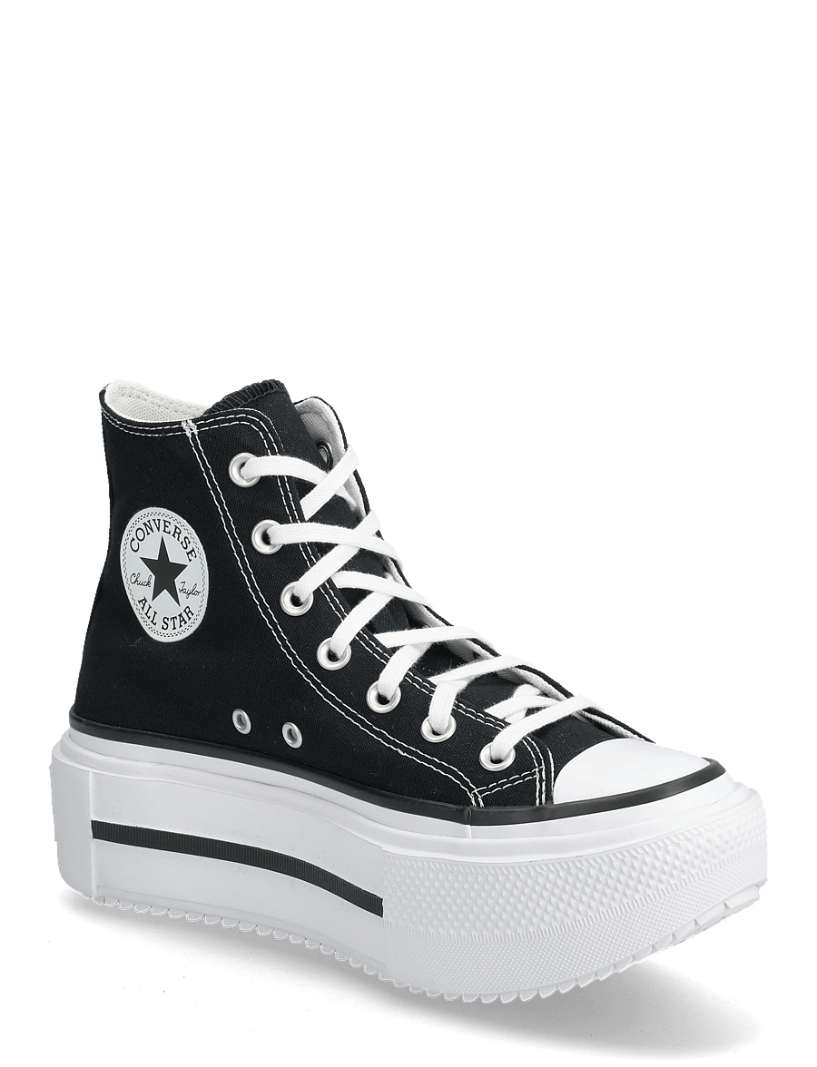 Converse - CHUCK TAYLOR ALL STAR LIFT DOUBLE STACK - tennised - black/white/black - 0