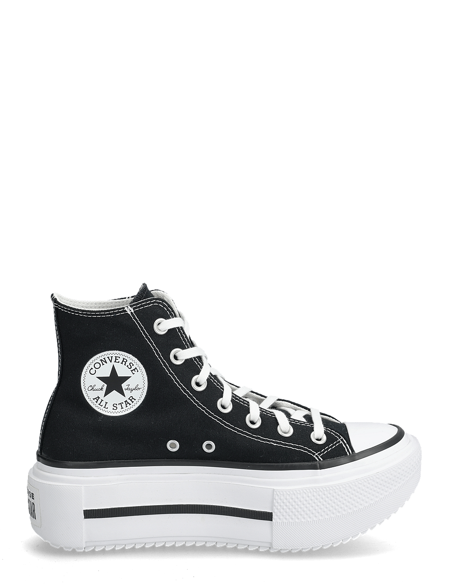 Converse - CHUCK TAYLOR ALL STAR LIFT DOUBLE STACK - tennised - black/white/black - 1