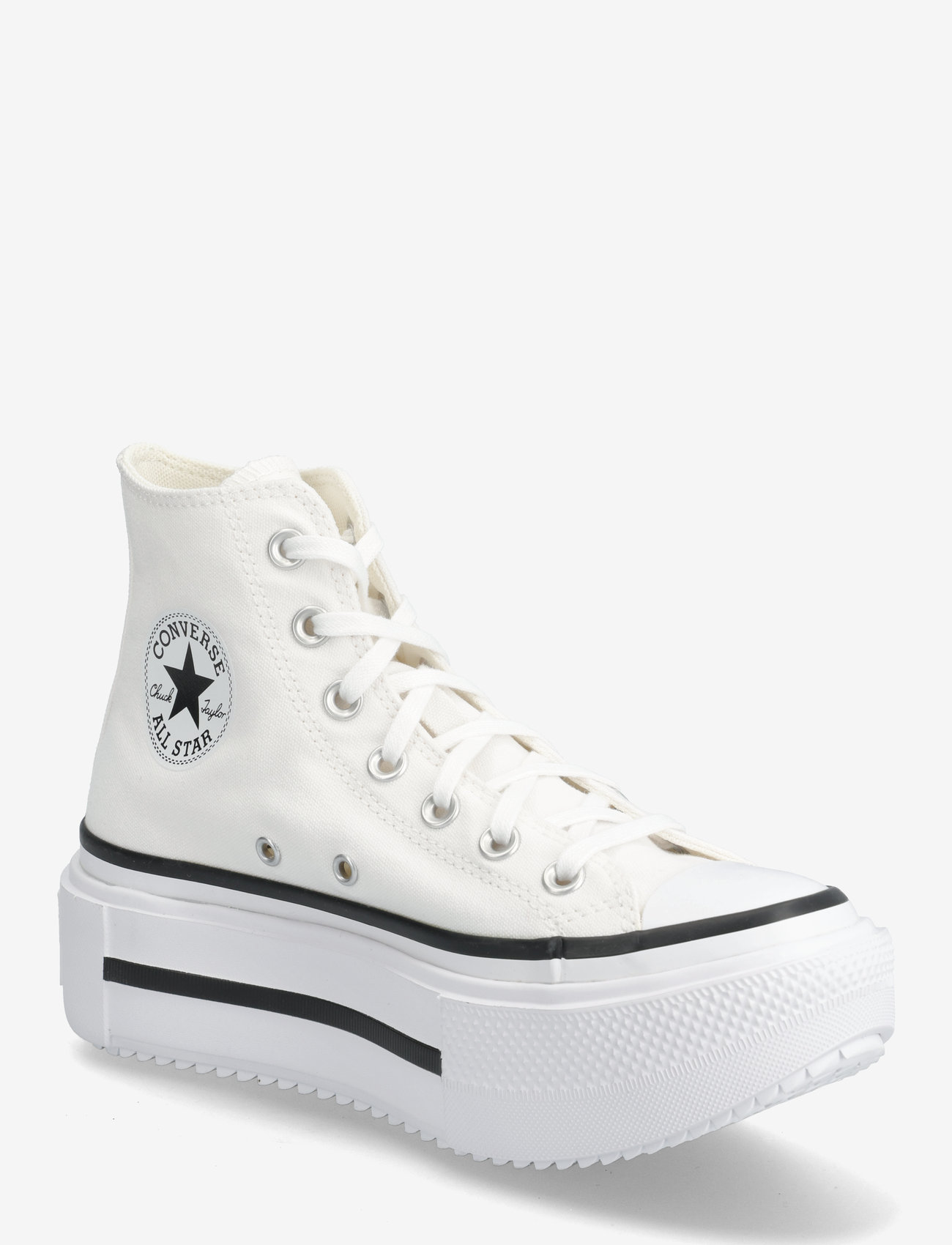 Converse - Chuck Taylor All Star Lift Double Stack - høje sneakers - white/black/white - 0