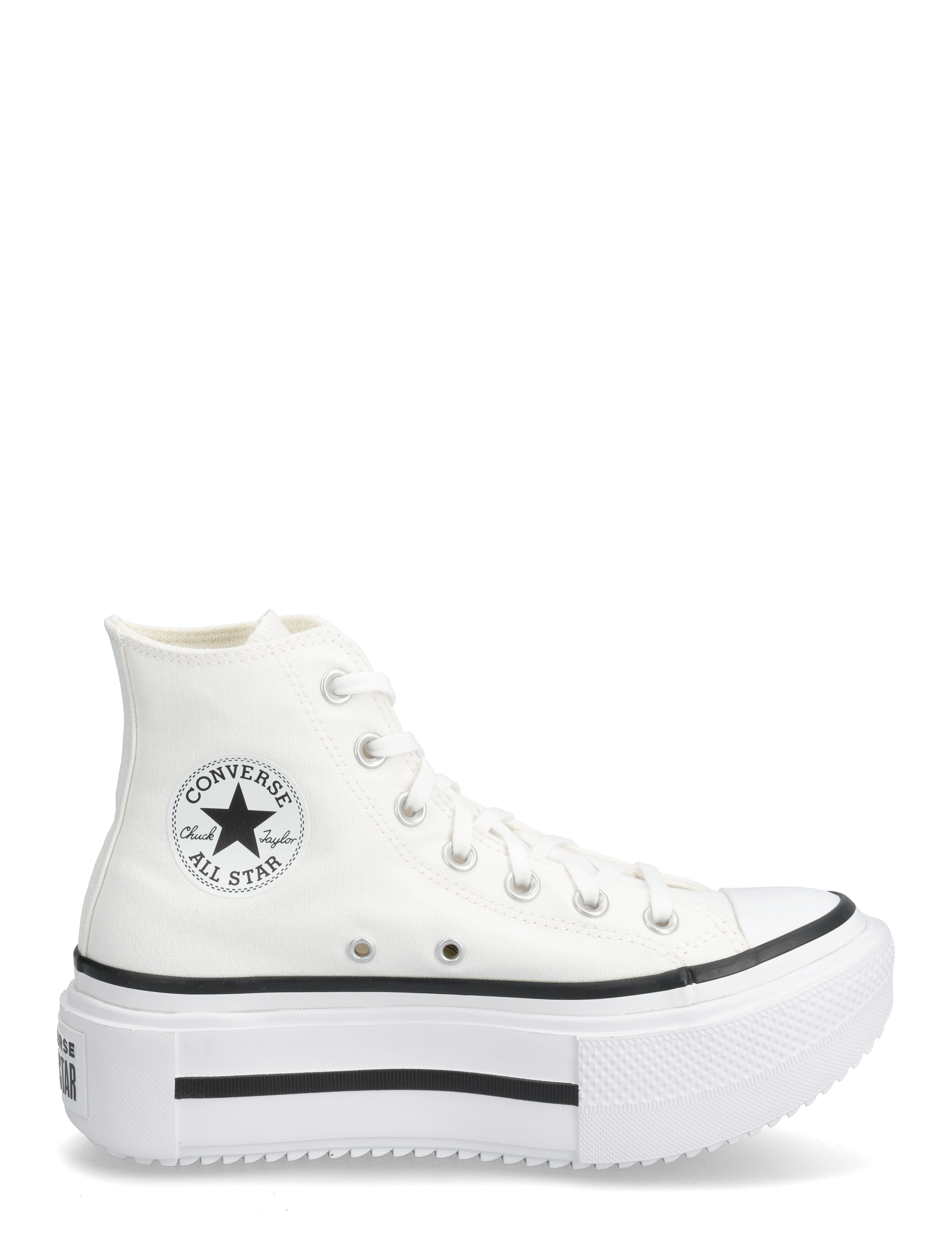Converse - Chuck Taylor All Star Lift Double Stack - korkeavartiset tennarit - white/black/white - 1