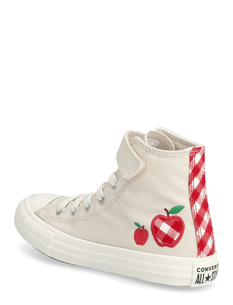 Converse - Chuck Taylor All Star 1V - tyg sneakers - light dune/egret/red - 2