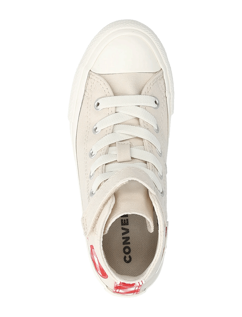 Converse - Chuck Taylor All Star 1V - tyg sneakers - light dune/egret/red - 3