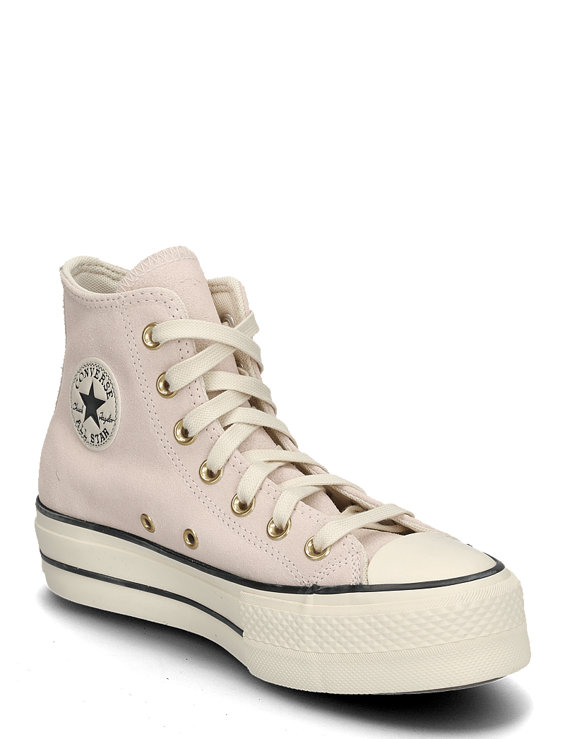 Converse - CTAS LIFT HI PALE PETAL/NATURAL IVORY - høje sneakers - pale petal/natural ivory/black - 0