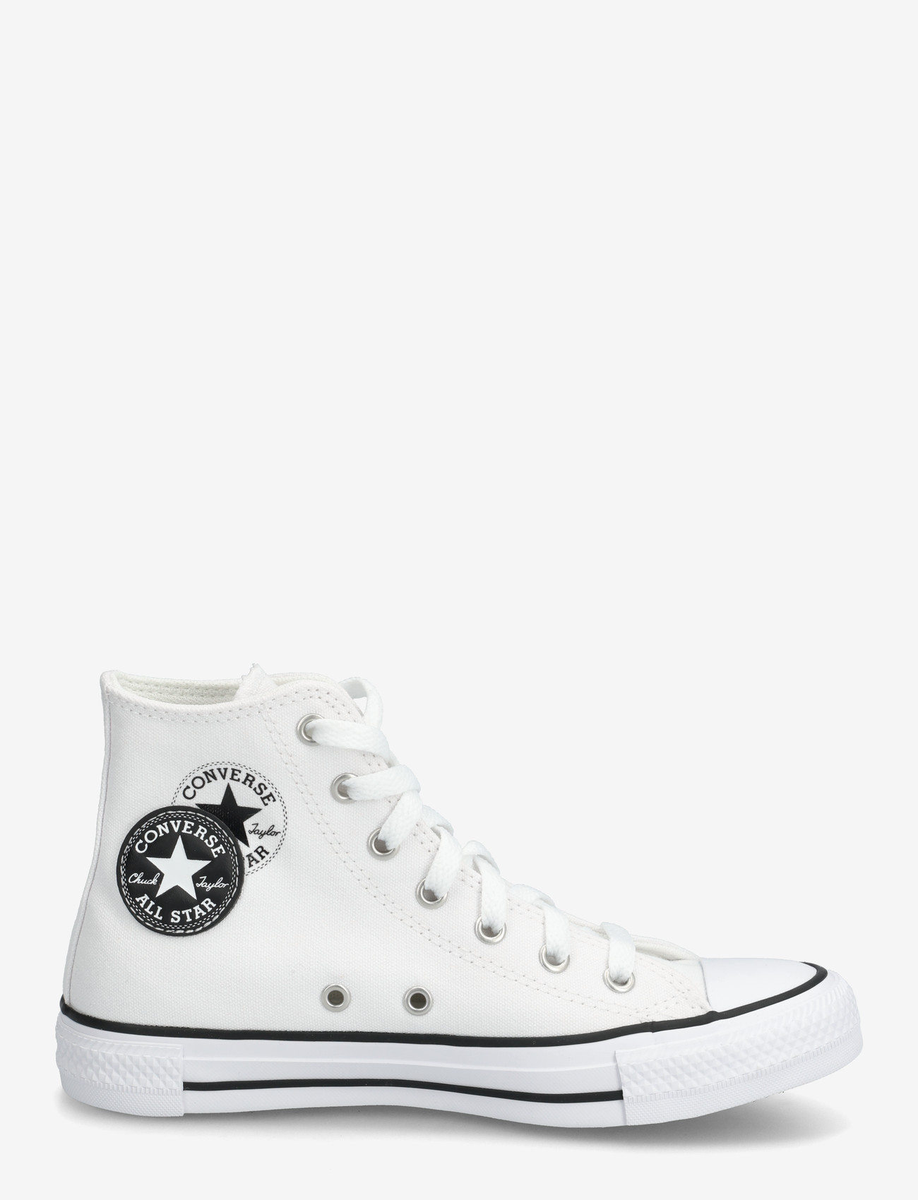 Converse - CTAS HI WHITE/BLACK/WHITE - høje sneakers - white - 1