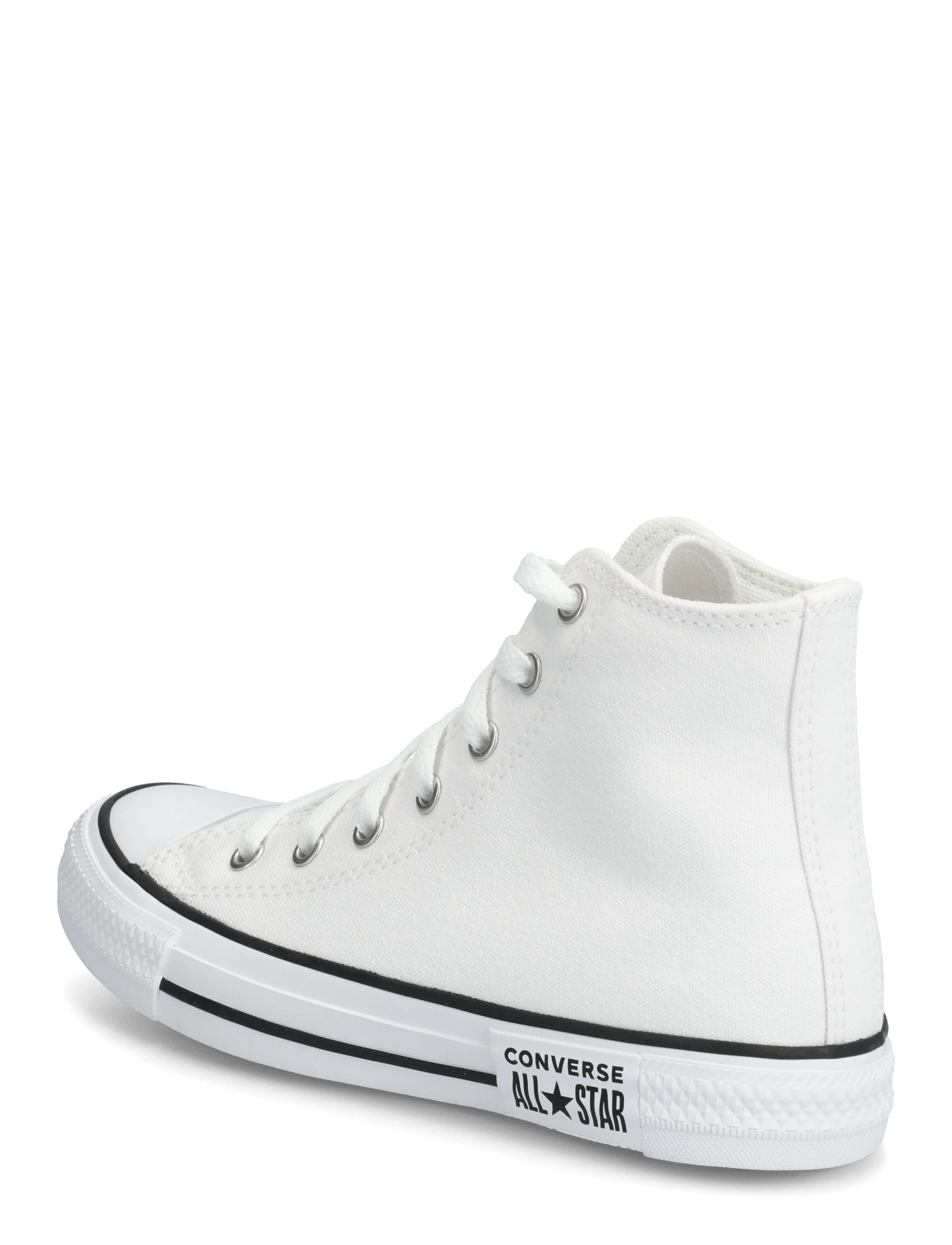 Converse - CTAS HI WHITE/BLACK/WHITE - høje sneakers - white - 2