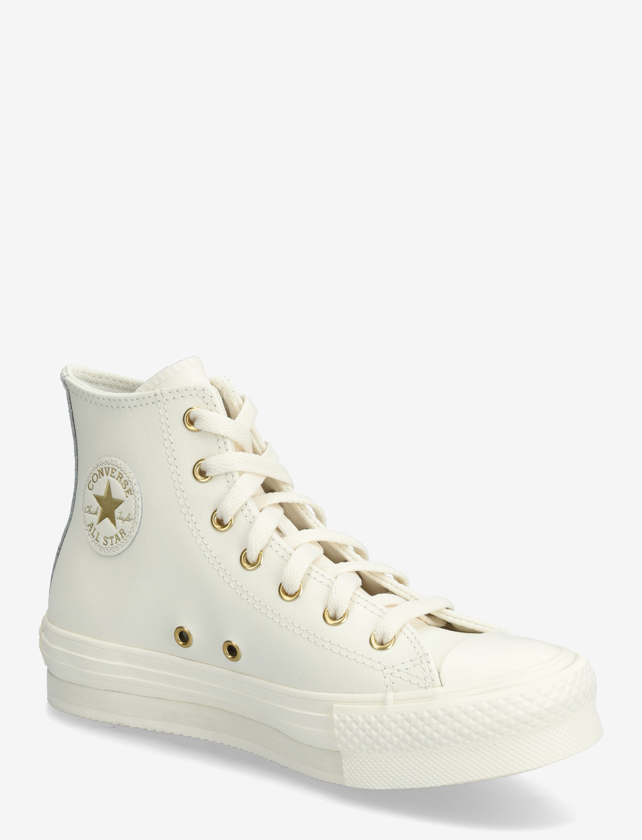 Converse - CTAS EVA LIFT HI EGRET/EGRET/LIGHT GOLD - höga sneakers - brown - 0