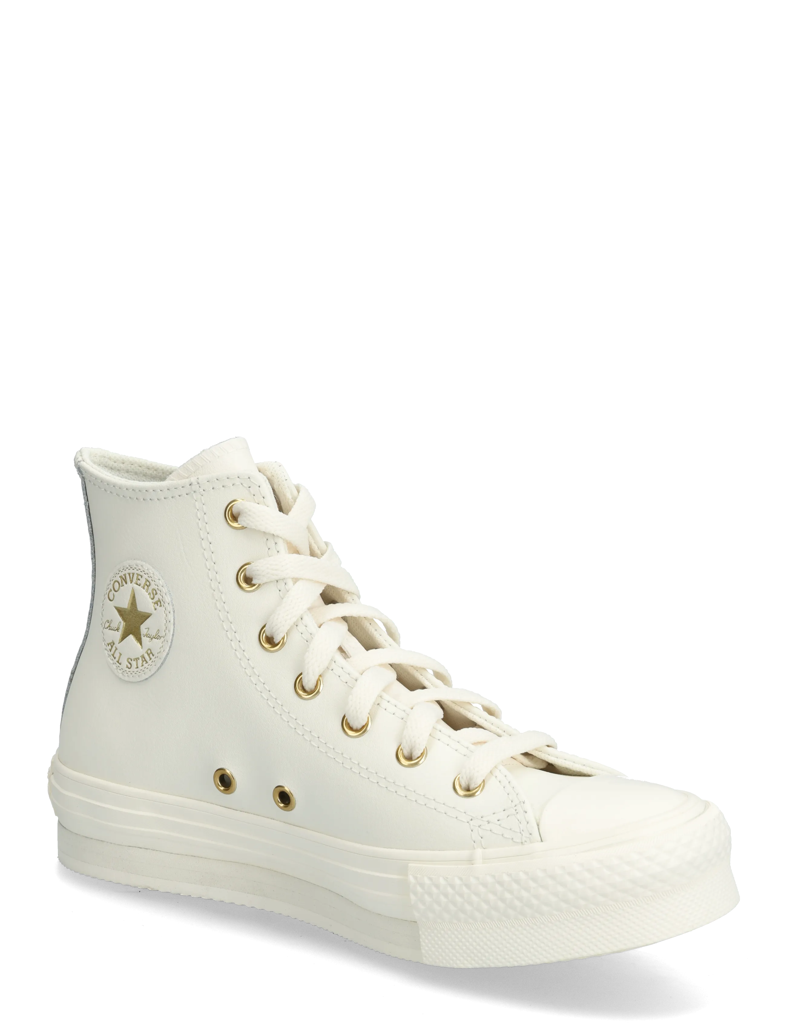 Converse CTAS EVA LIFT HI EGRET/EGRET/LIGHT GOLD - Erbjudanden - BROWN / cream