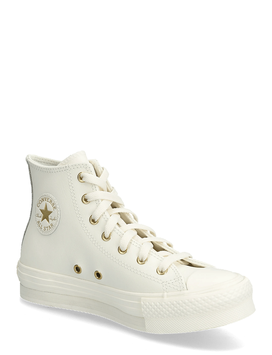 Converse - CTAS EVA LIFT HI EGRET/EGRET/LIGHT GOLD - korkeavartiset tennarit - brown - 0