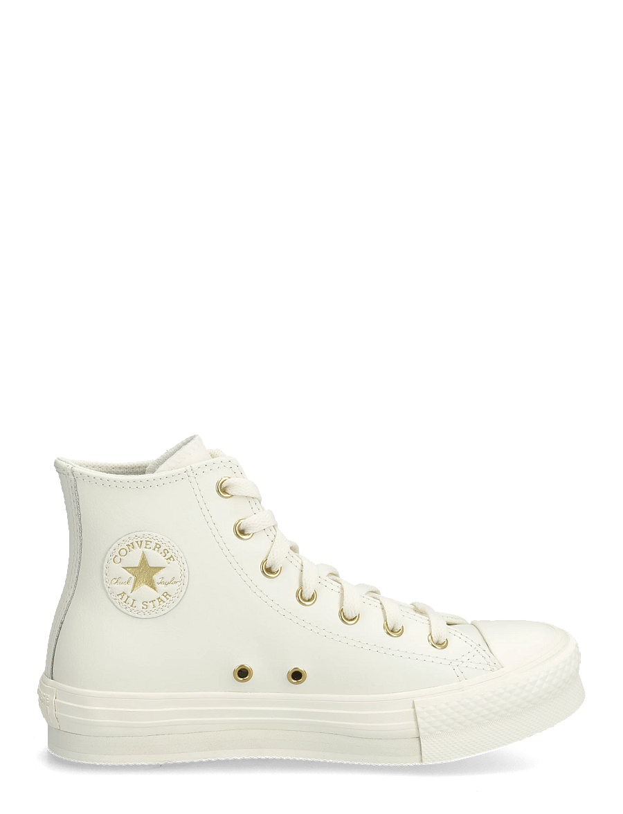 Converse - CTAS EVA LIFT HI EGRET/EGRET/LIGHT GOLD - korkeavartiset tennarit - brown - 1