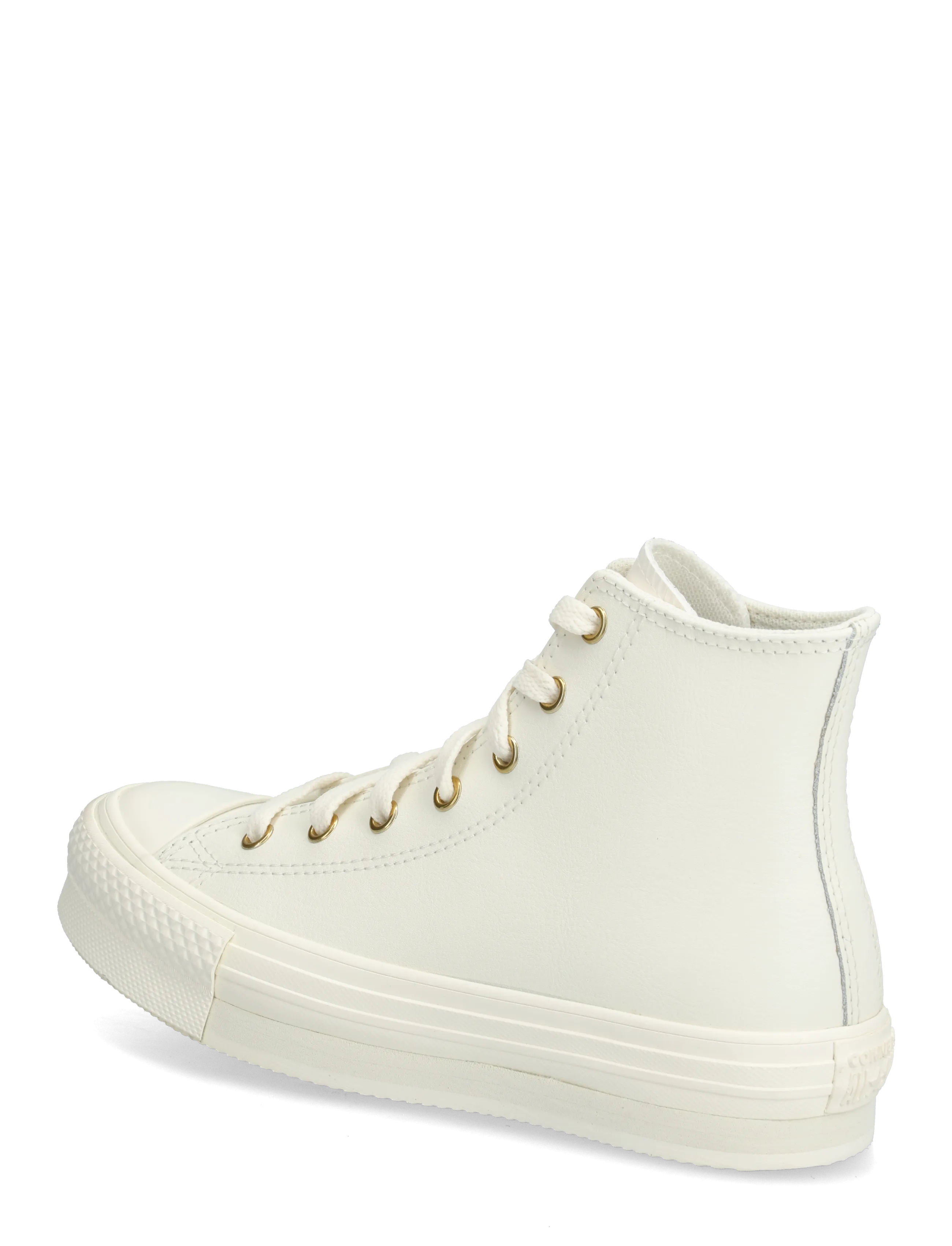 Converse - CTAS EVA LIFT HI EGRET/EGRET/LIGHT GOLD - korkeavartiset tennarit - brown - 2