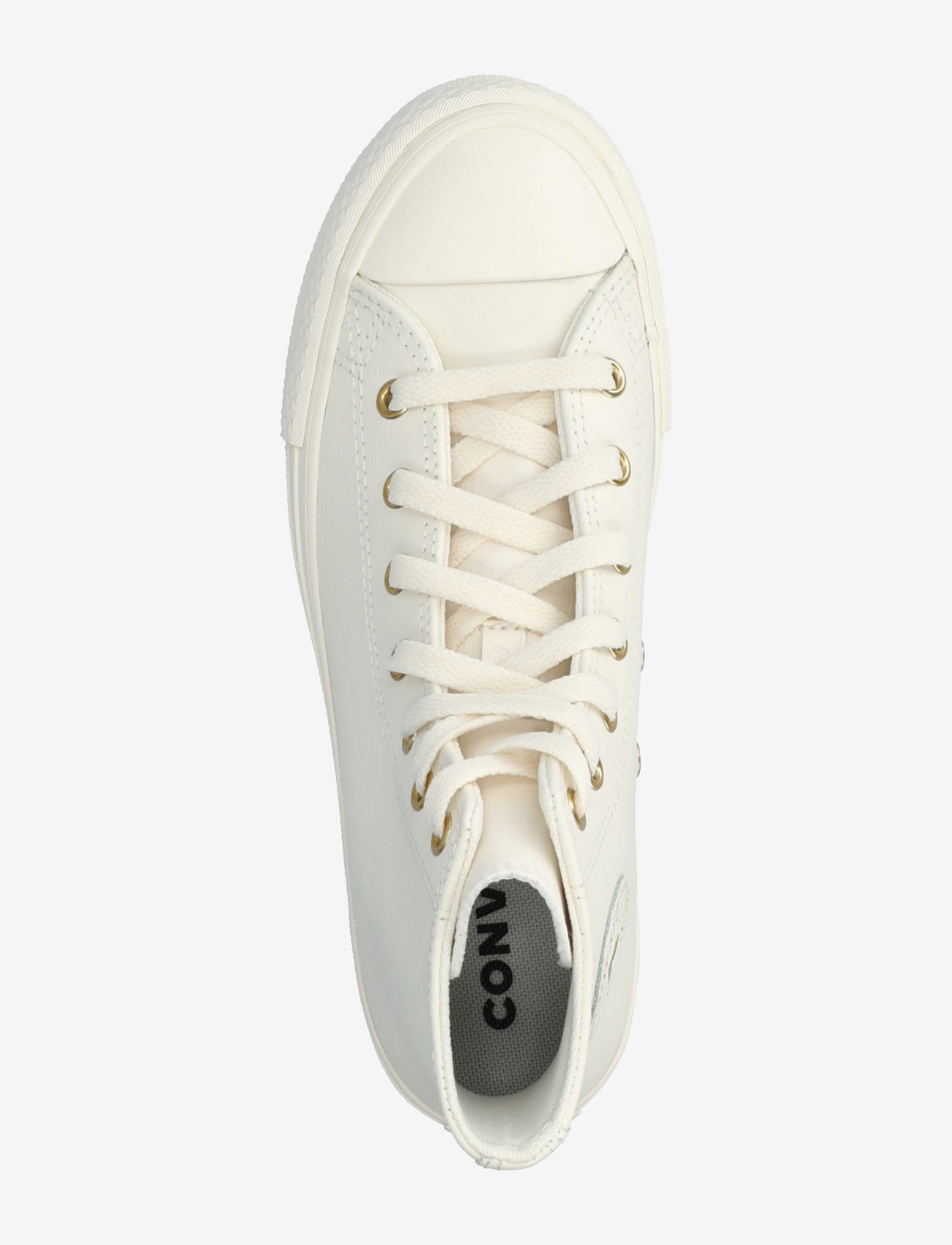 Converse - CTAS EVA LIFT HI EGRET/EGRET/LIGHT GOLD - höga sneakers - brown - 3