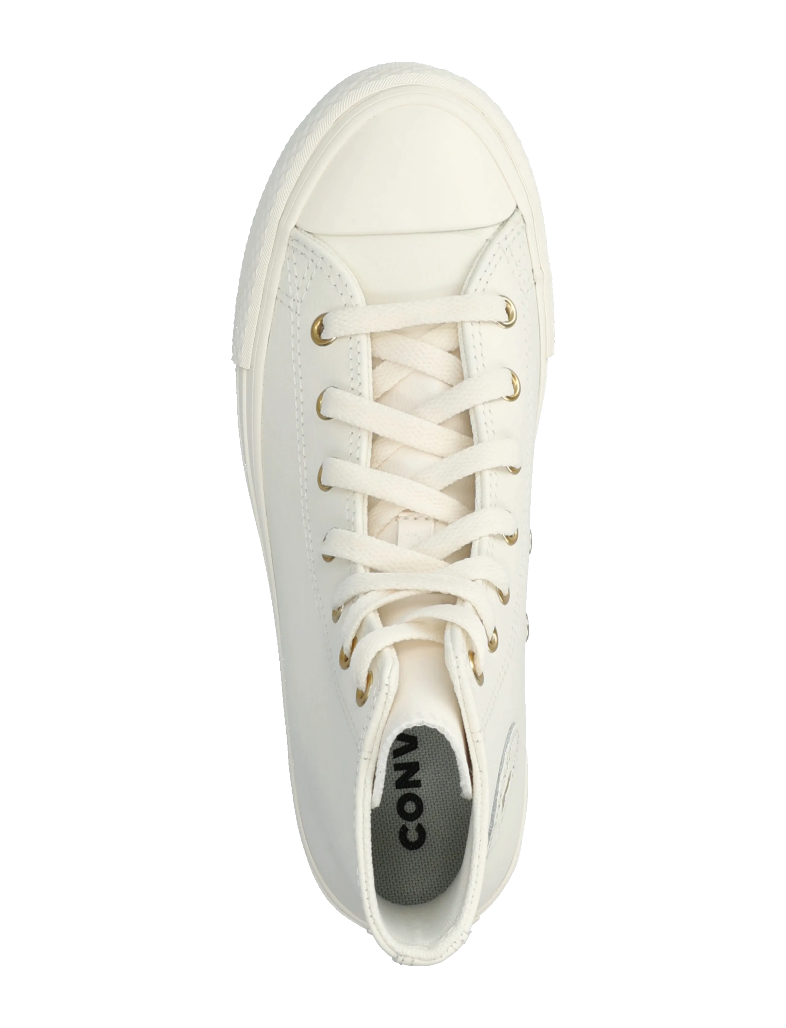 Converse - CTAS EVA LIFT HI EGRET/EGRET/LIGHT GOLD - korkeavartiset tennarit - brown - 3