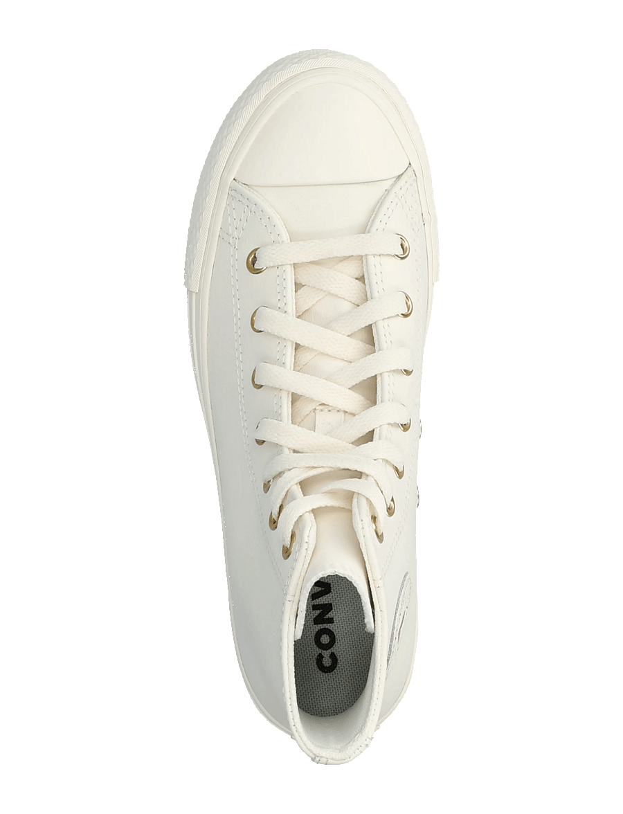 Converse - CTAS EVA LIFT HI EGRET/EGRET/LIGHT GOLD - korkeavartiset tennarit - brown - 3
